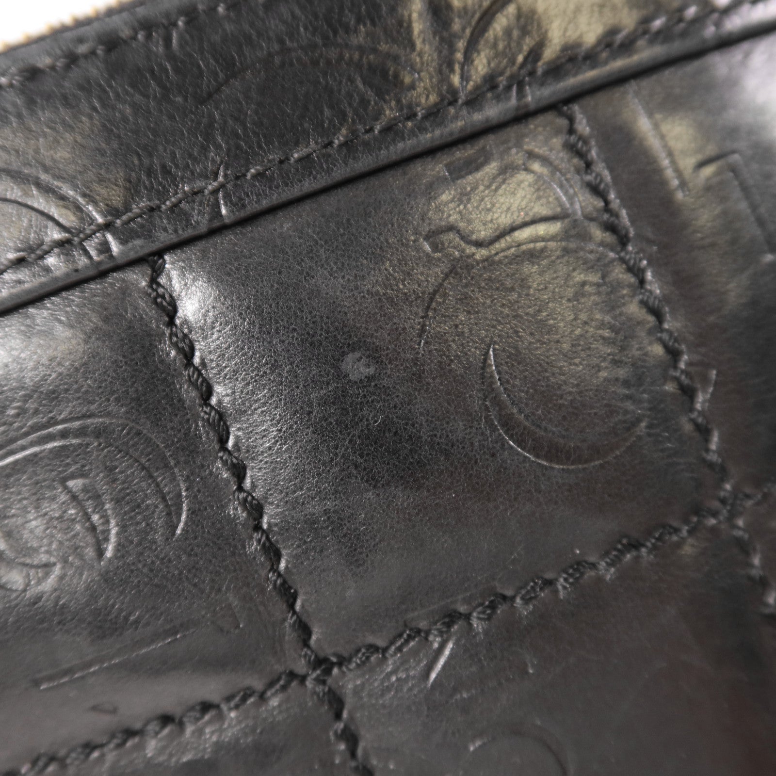 CHANEL 羊皮皮革Vintage Chain Shoulder金扣鏈帶肩背袋