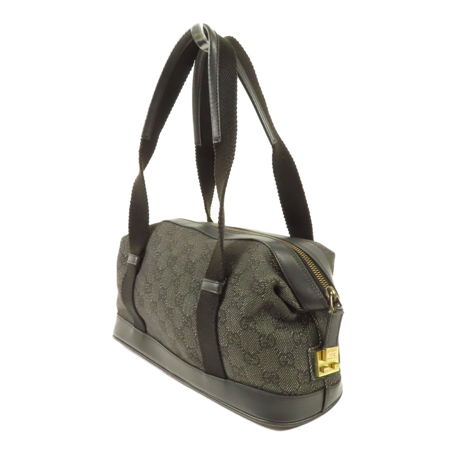 GUCCI 牛仔布Shoulder Bag金扣肩背袋
