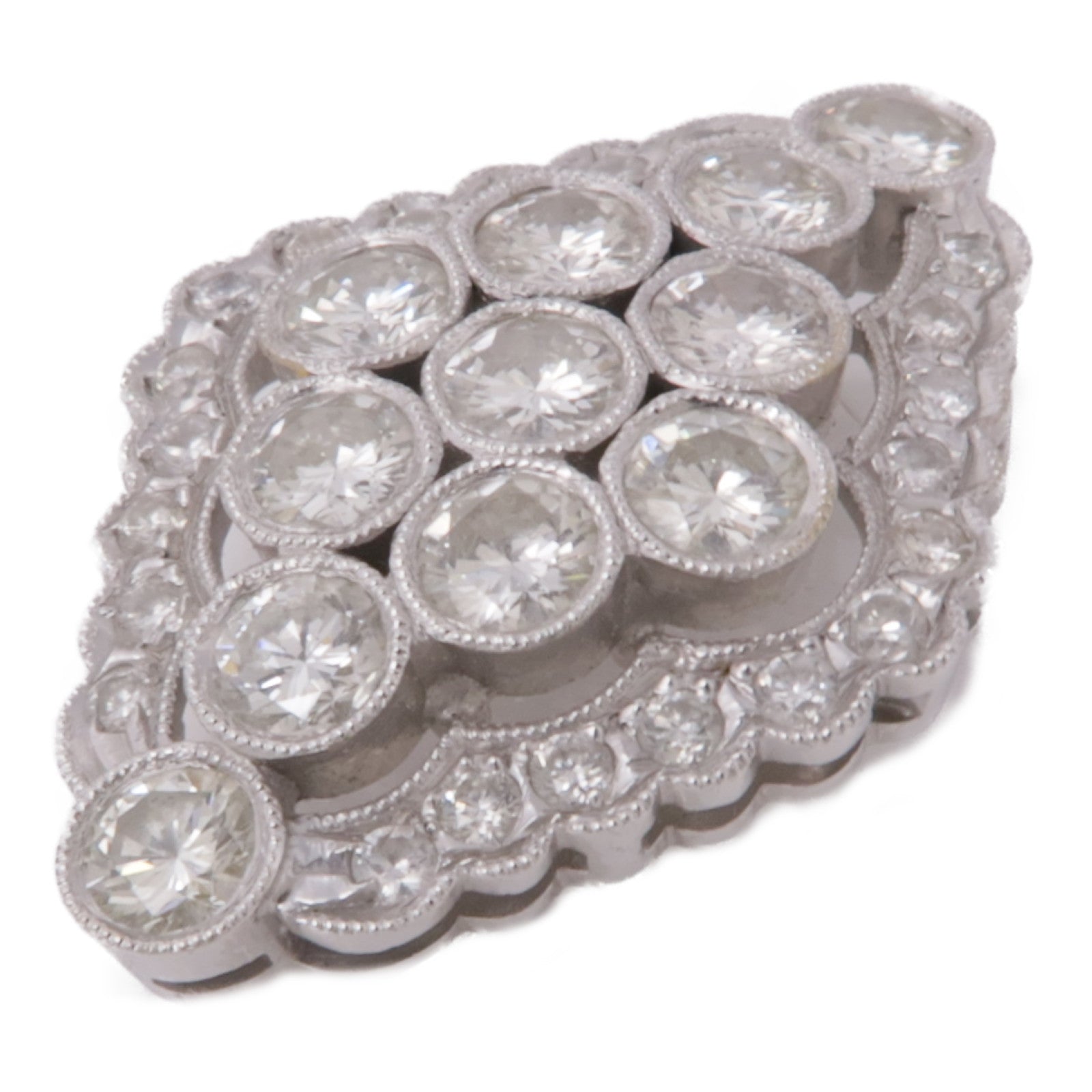 JEWELRY 【激減優惠】18K白金Diamond Pendant Top鑽石吊墜