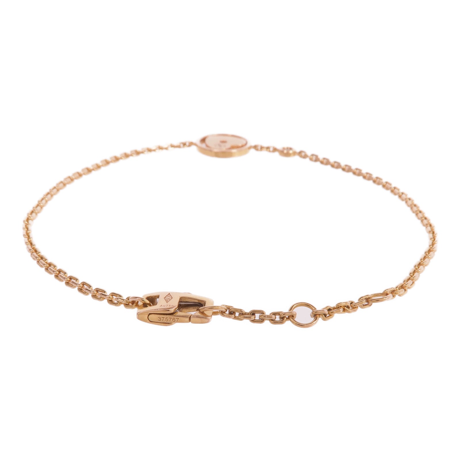 LOUIS VUITTON 18K玫瑰金Monogram Idylle Coeur Bracelet鑽石手鏈