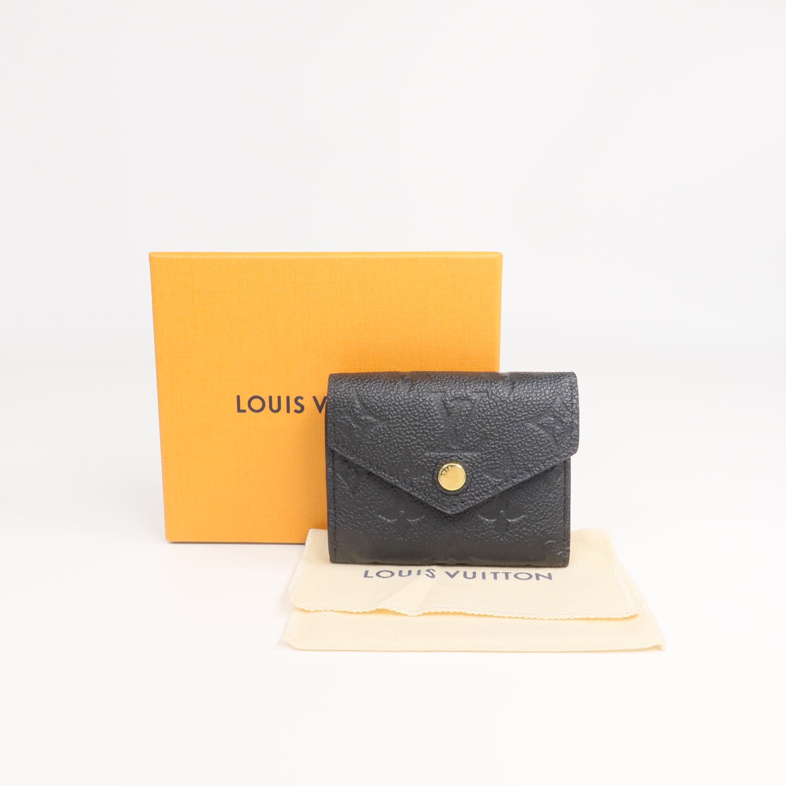 LOUIS VUITTON Monogram Empreinte Victorine Wallet金扣錢包