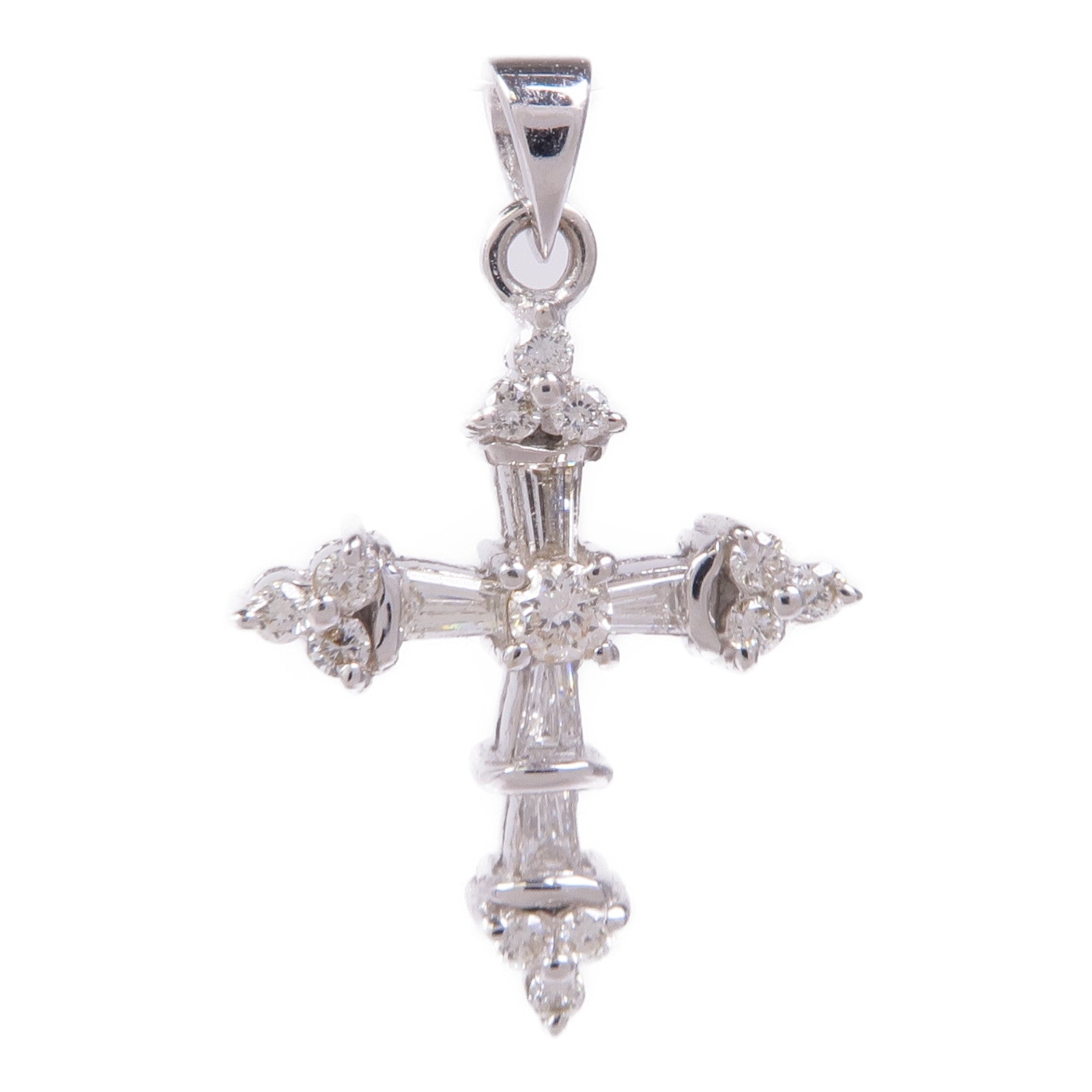 JEWELRY 18K白金Diamond Pendant Top鑽石吊墜