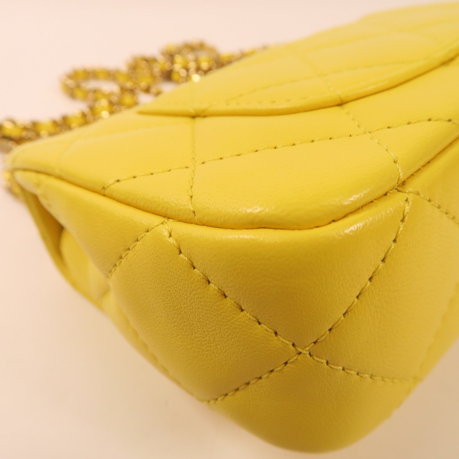 CHANEL 【激減優惠】羊皮皮革Flap Bag With Handle手挽肩背兩用袋