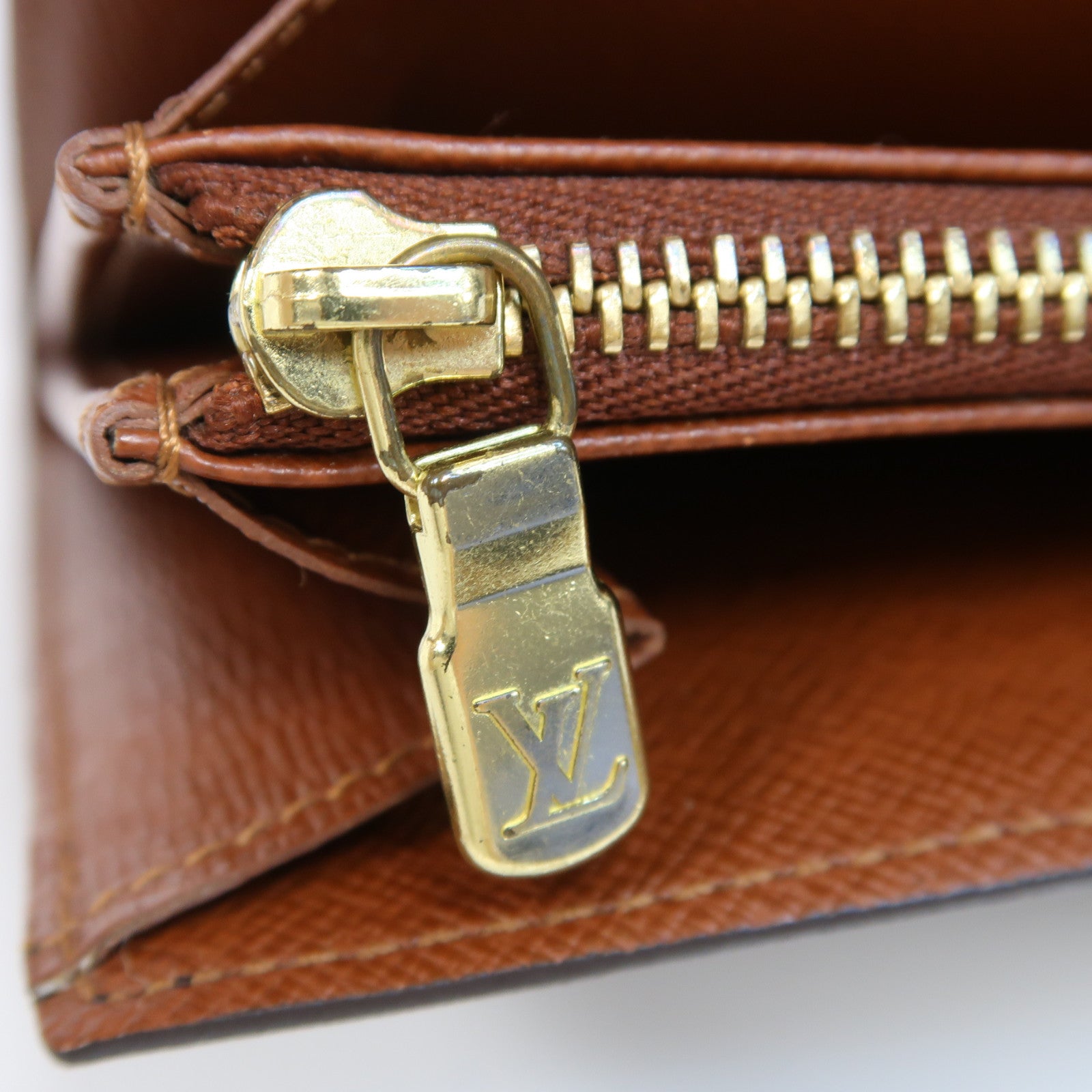 LOUIS VUITTON Monogram Portefeuille Sarah Wallet金扣長錢包啡色