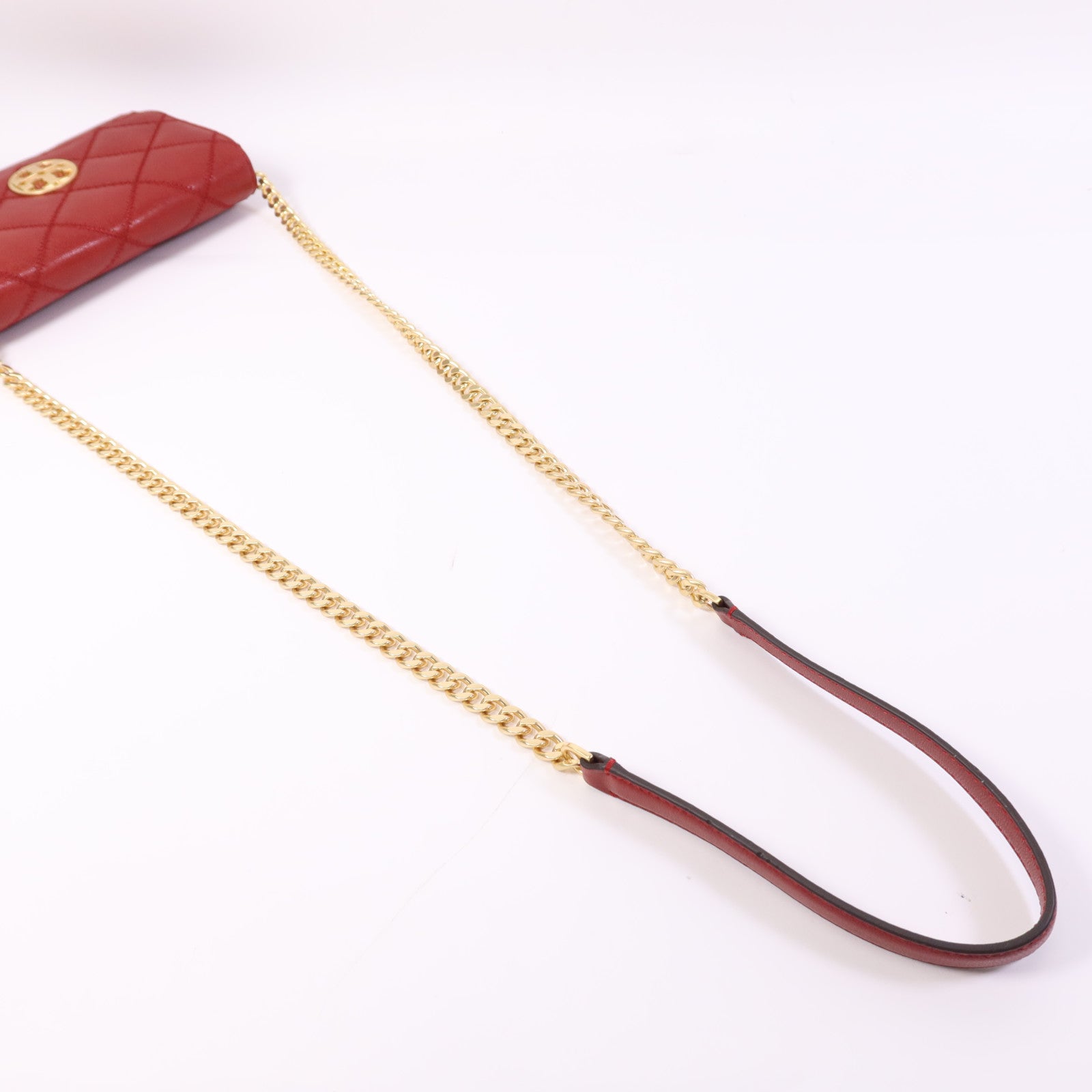 Tory Burch 牛皮皮革Burch Willa金扣鏈帶肩背袋