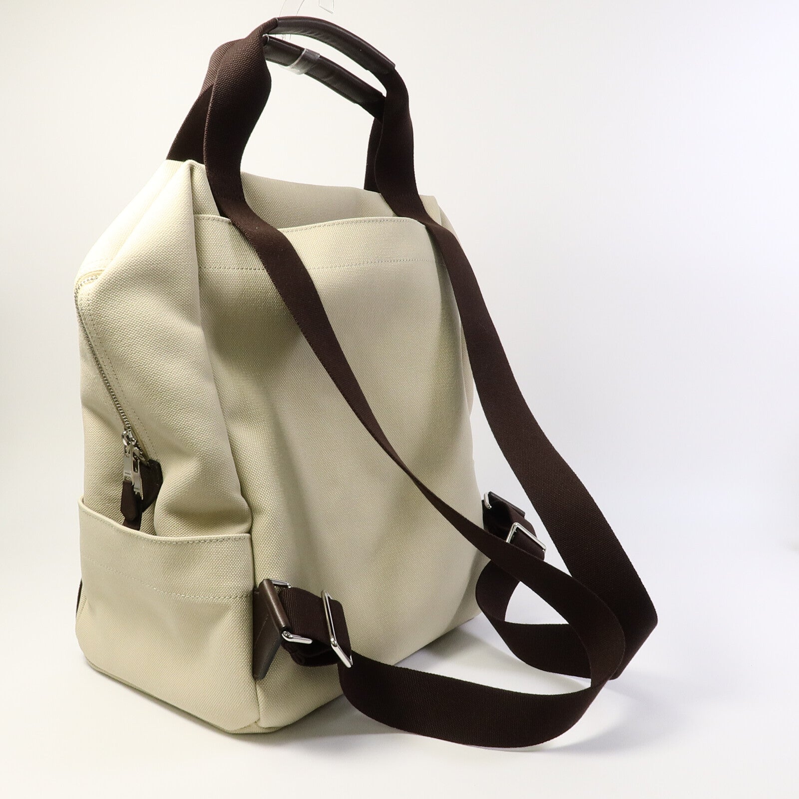 HERMES Polyamide/棉質Groom Backpack背包Beige Sable