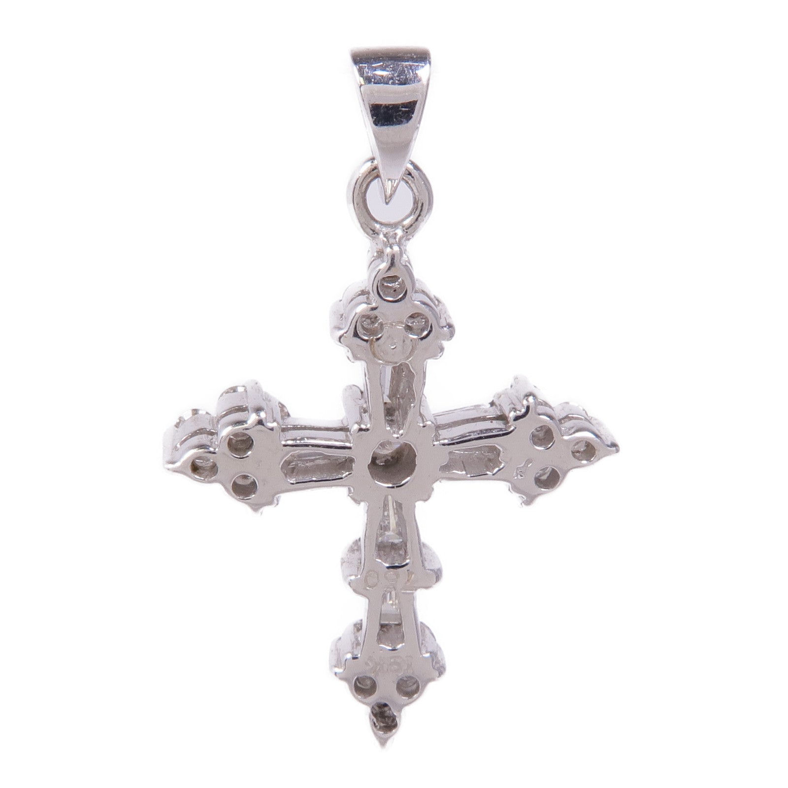 JEWELRY 18K白金Diamond Pendant Top鑽石吊墜