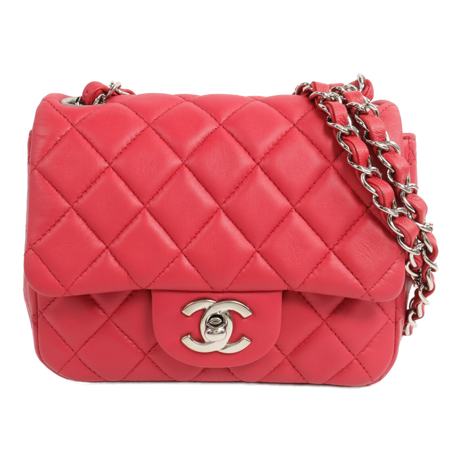 CHANEL 羊皮皮革Classic Flap Mini鏈帶肩背袋