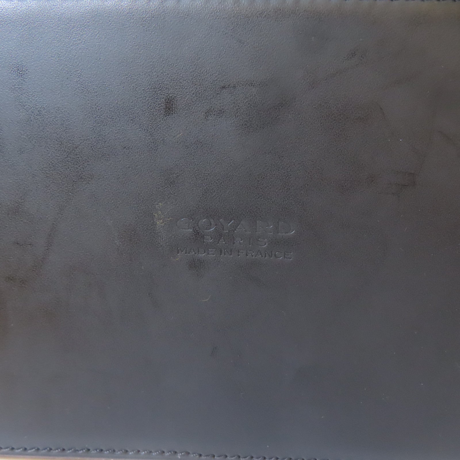 GOYARD 塗層帆布Vendome銀扣手挽袋黑色