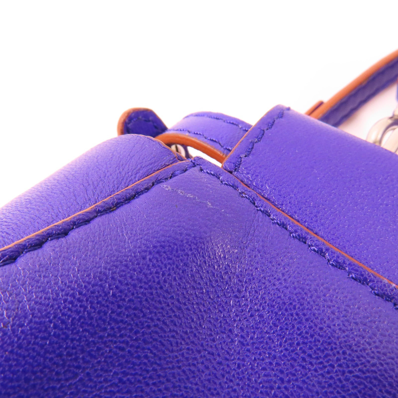 FENDI 牛皮皮革2Way Shoulder銀扣手挽肩背兩用袋