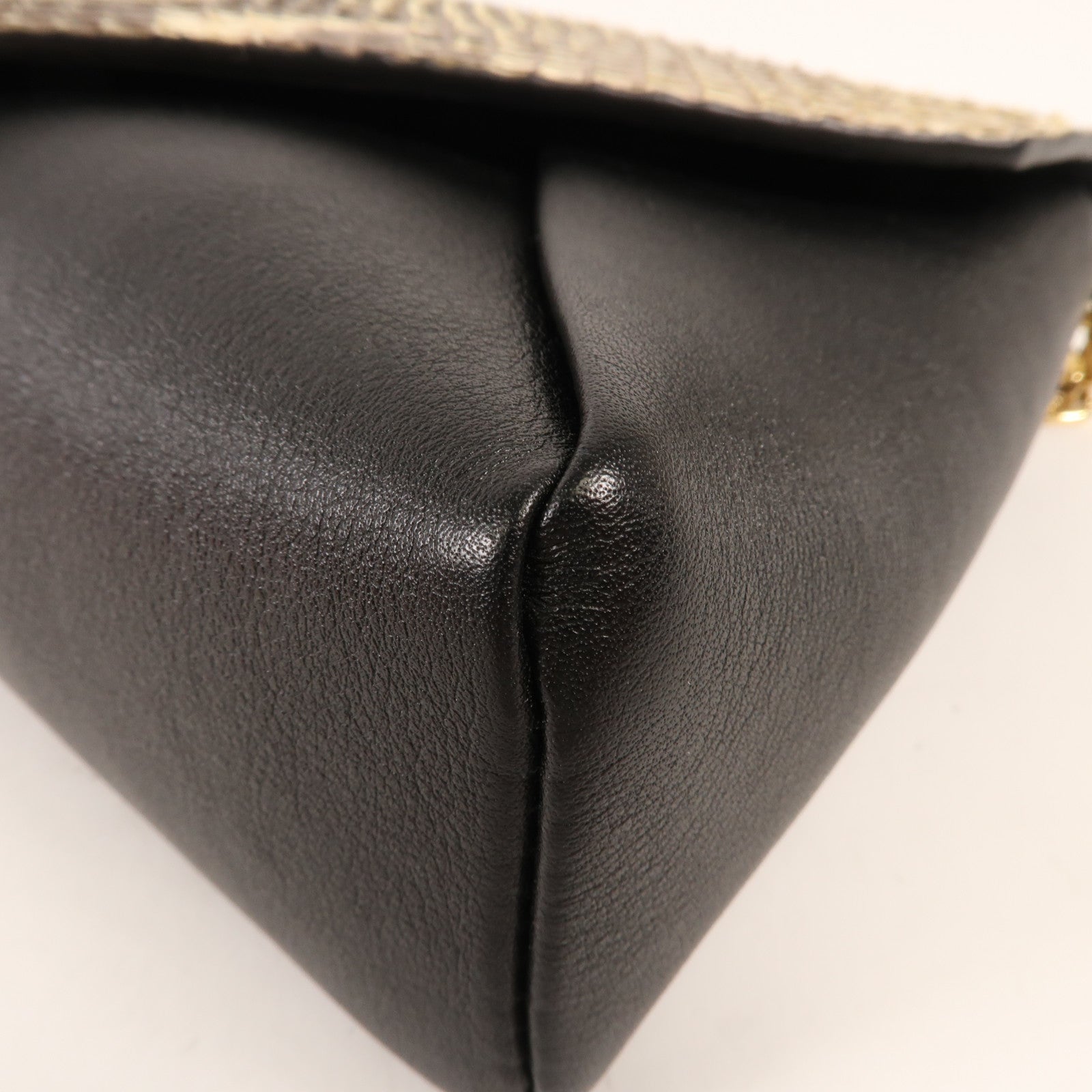 LOUIS VUITTON 蛇皮皮革Love Note金扣鏈帶肩背袋