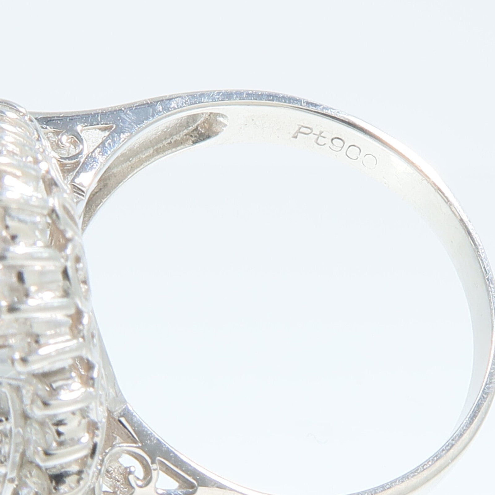 JEWELRY PT900鉑金Pearl Diamond Ring珍珠/鑽石戒指