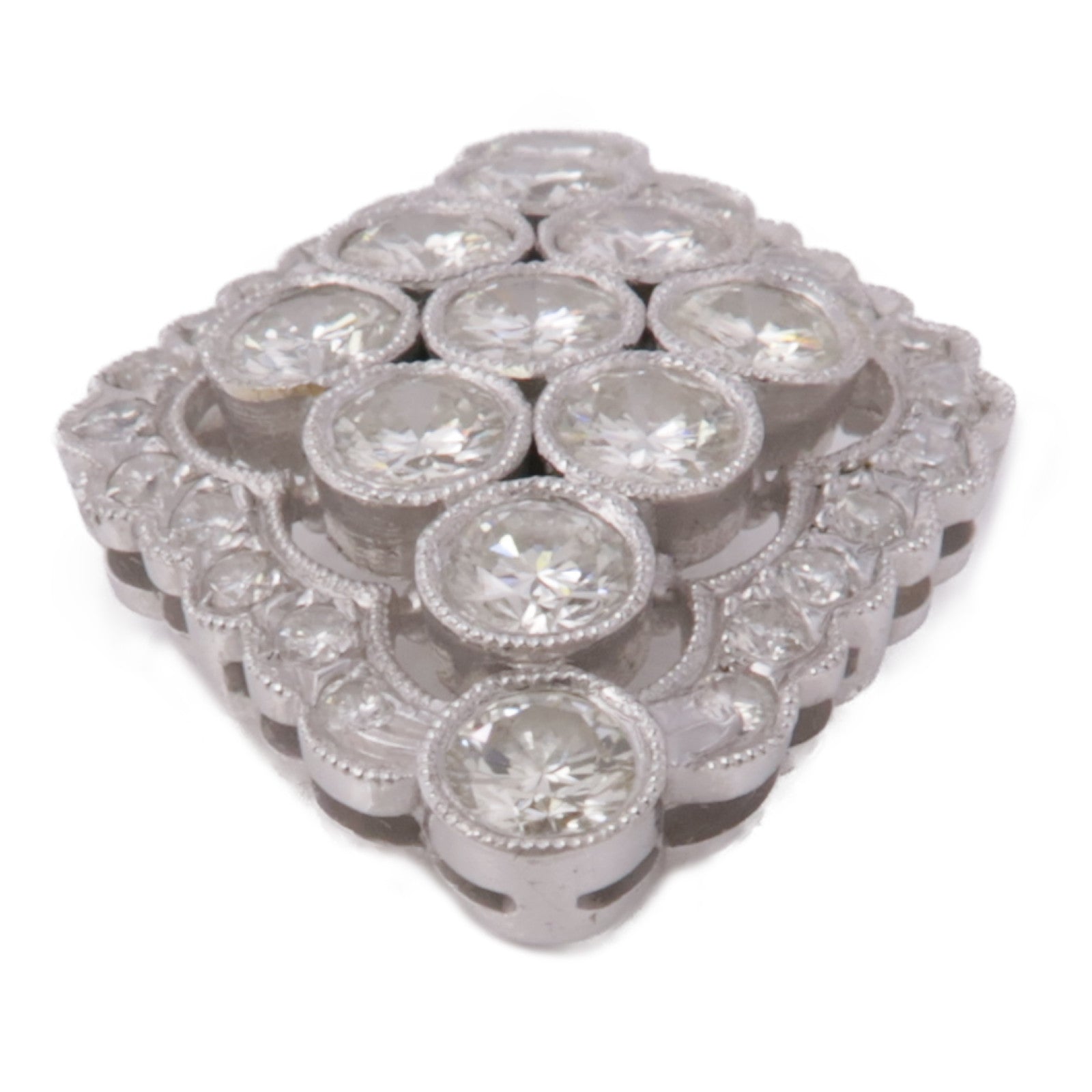 JEWELRY 【激減優惠】18K白金Diamond Pendant Top鑽石吊墜