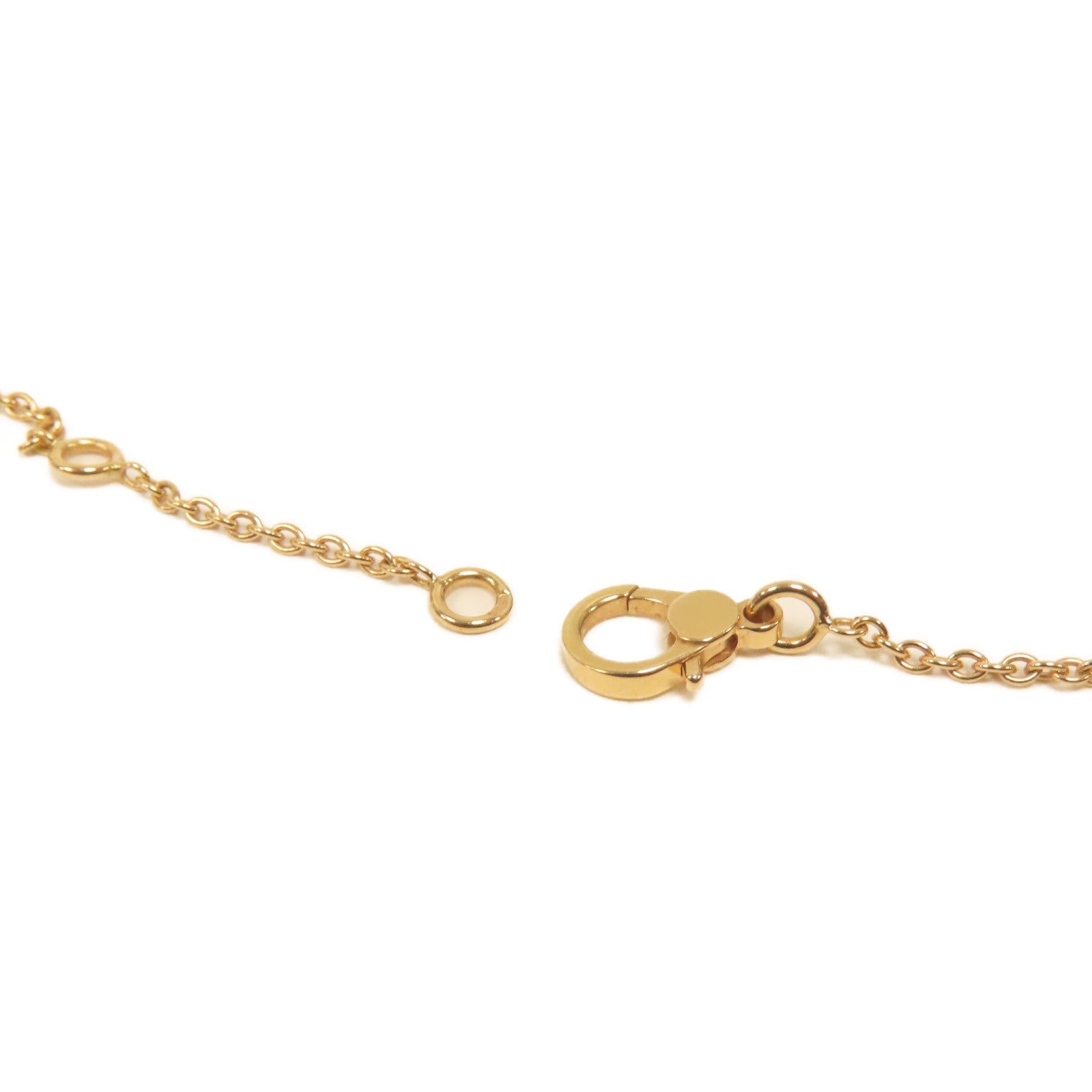 HERMES 【激減優惠】18K玫瑰金Finesse Pendant 0.46ct鑽石項鍊玫瑰金色