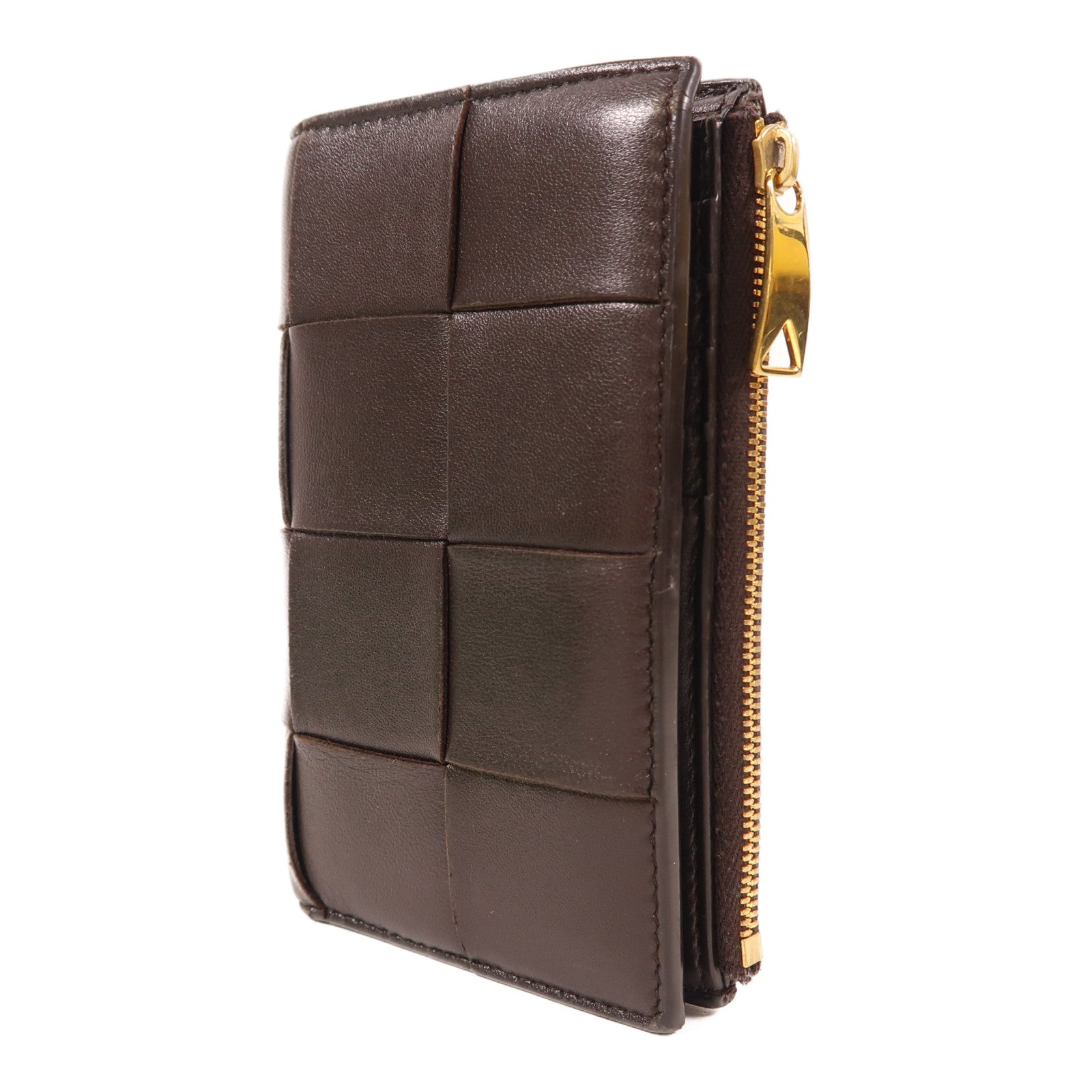 BOTTEGA VENETA 牛皮皮革Bi-Fold Wallet金扣錢包