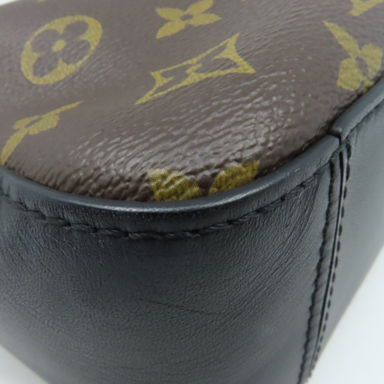 LOUIS VUITTON 【激減優惠】Monogram Saintonge  Shoulder Bag肩背袋黑色/啡色