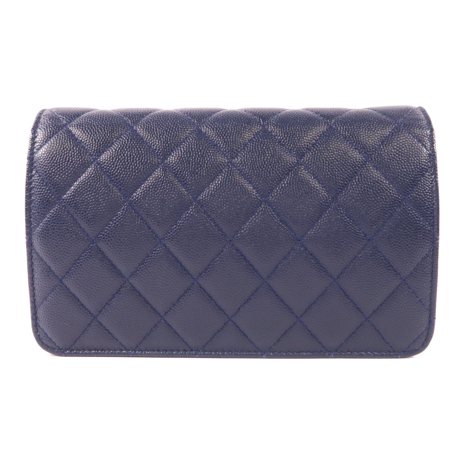 CHANEL 牛皮皮革Shoulder Bag金扣鏈帶肩背袋