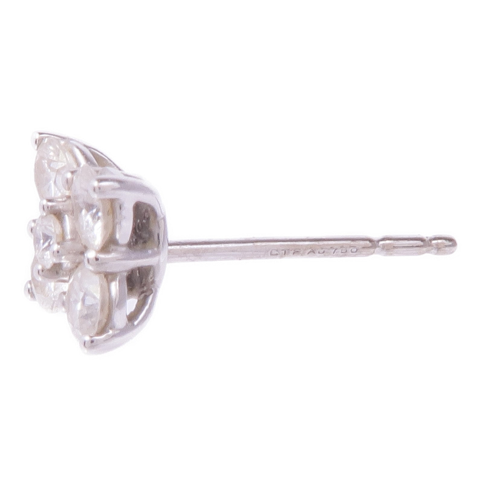 JEWELRY 18K白金Diamond Earrings鑽石耳環