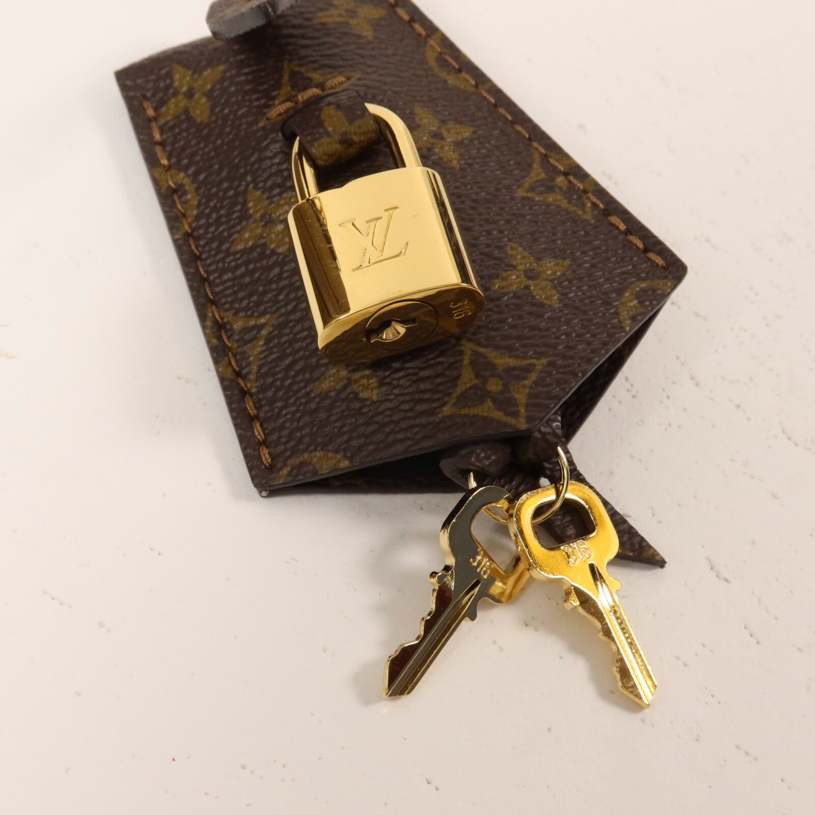 LOUIS VUITTON Monogram/牛皮皮革Express PM手挽肩背兩用袋