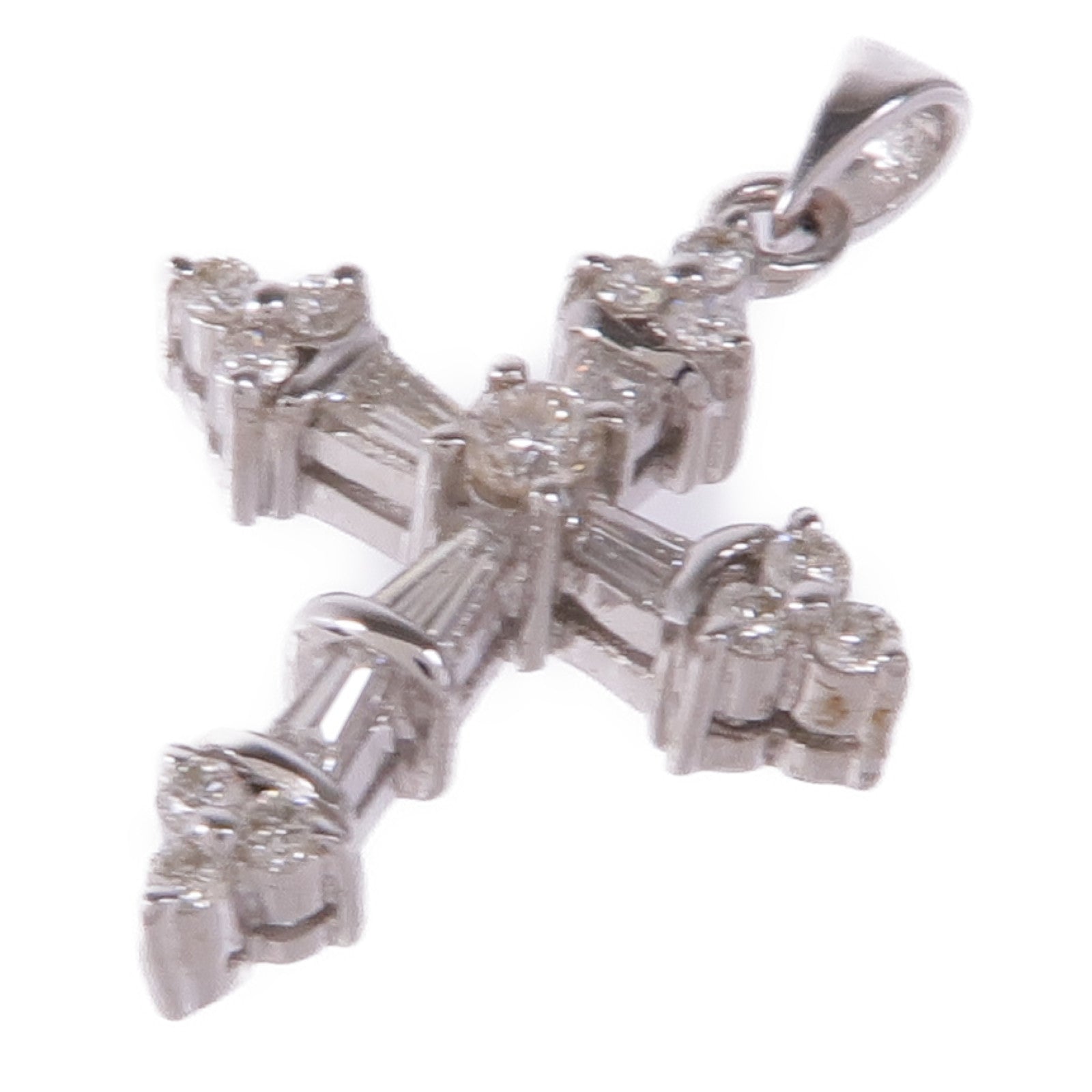 JEWELRY 18K白金Diamond Pendant Top鑽石吊墜