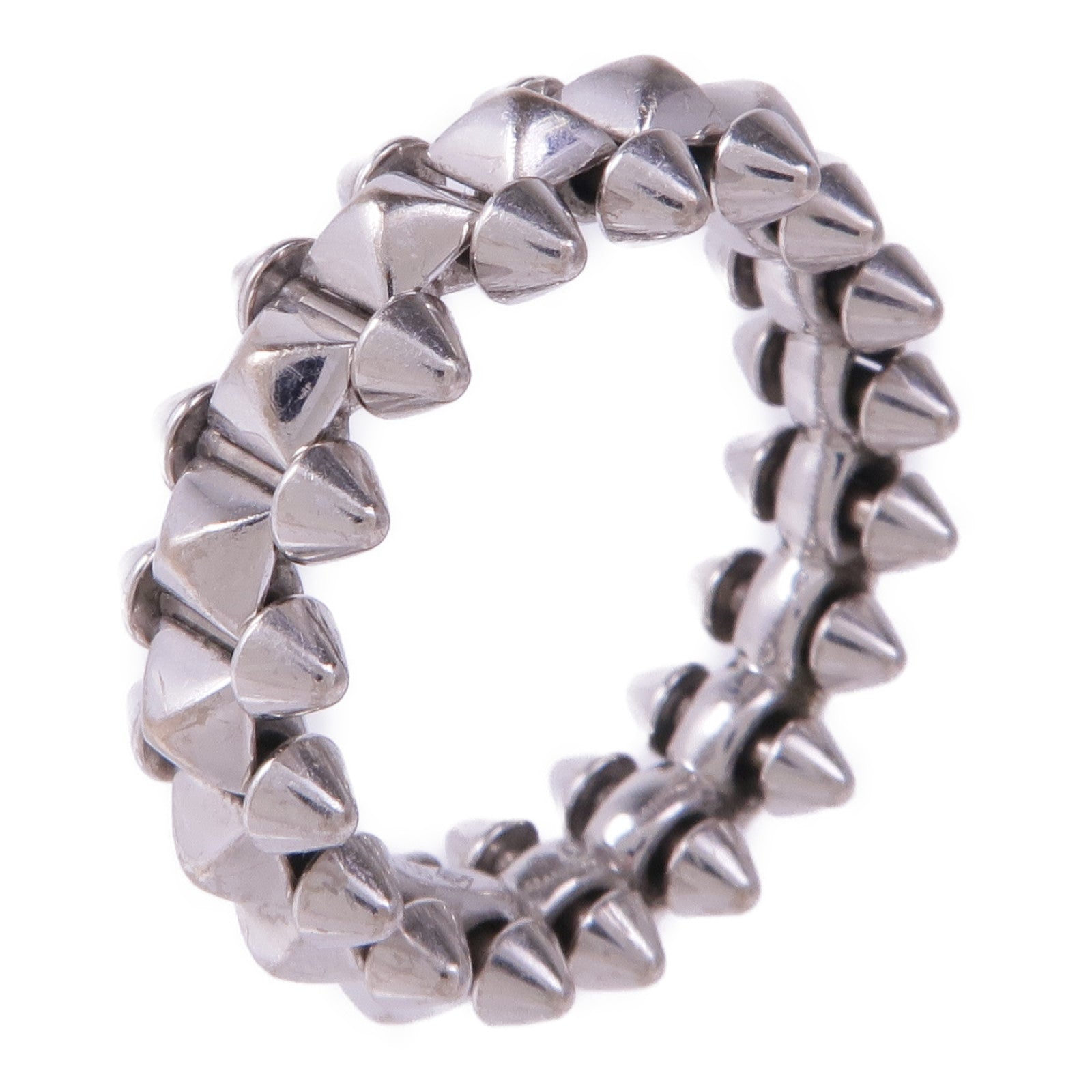 CARTIER 18K白金Clash de Ring戒指Cartier#58/US#8