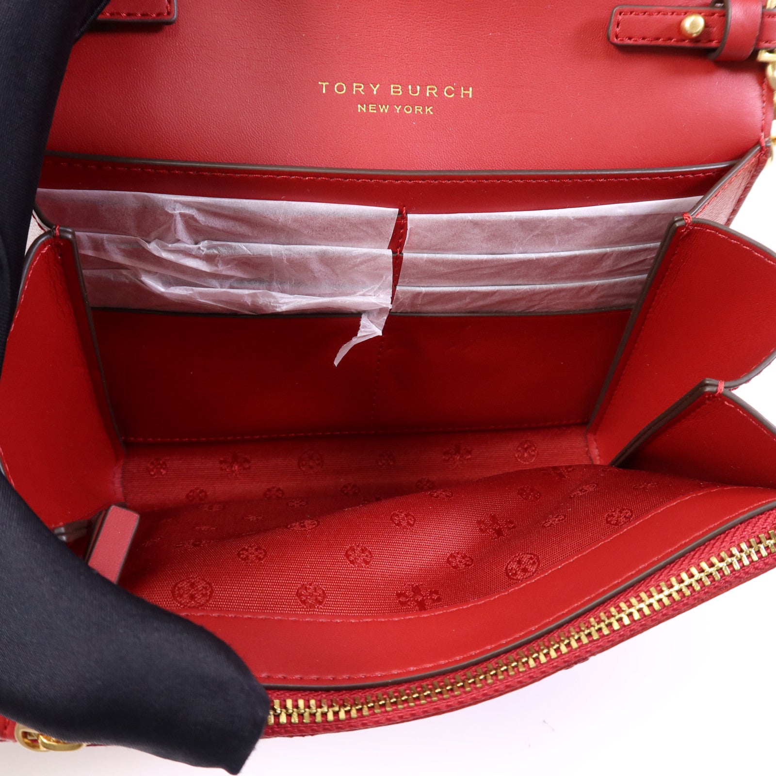 Tory Burch 牛皮皮革Burch Willa金扣鏈帶肩背袋