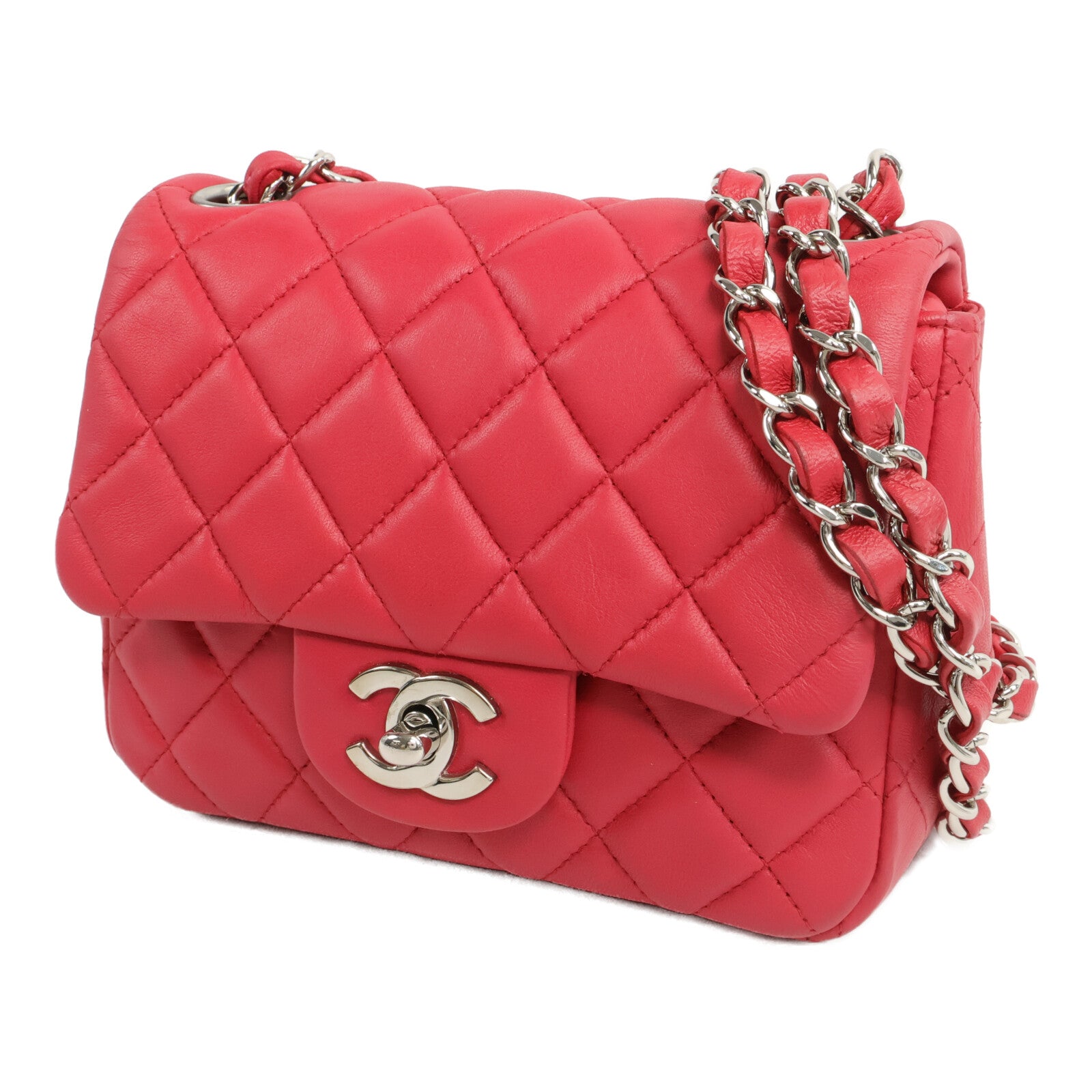 CHANEL 羊皮皮革Classic Flap Mini鏈帶肩背袋