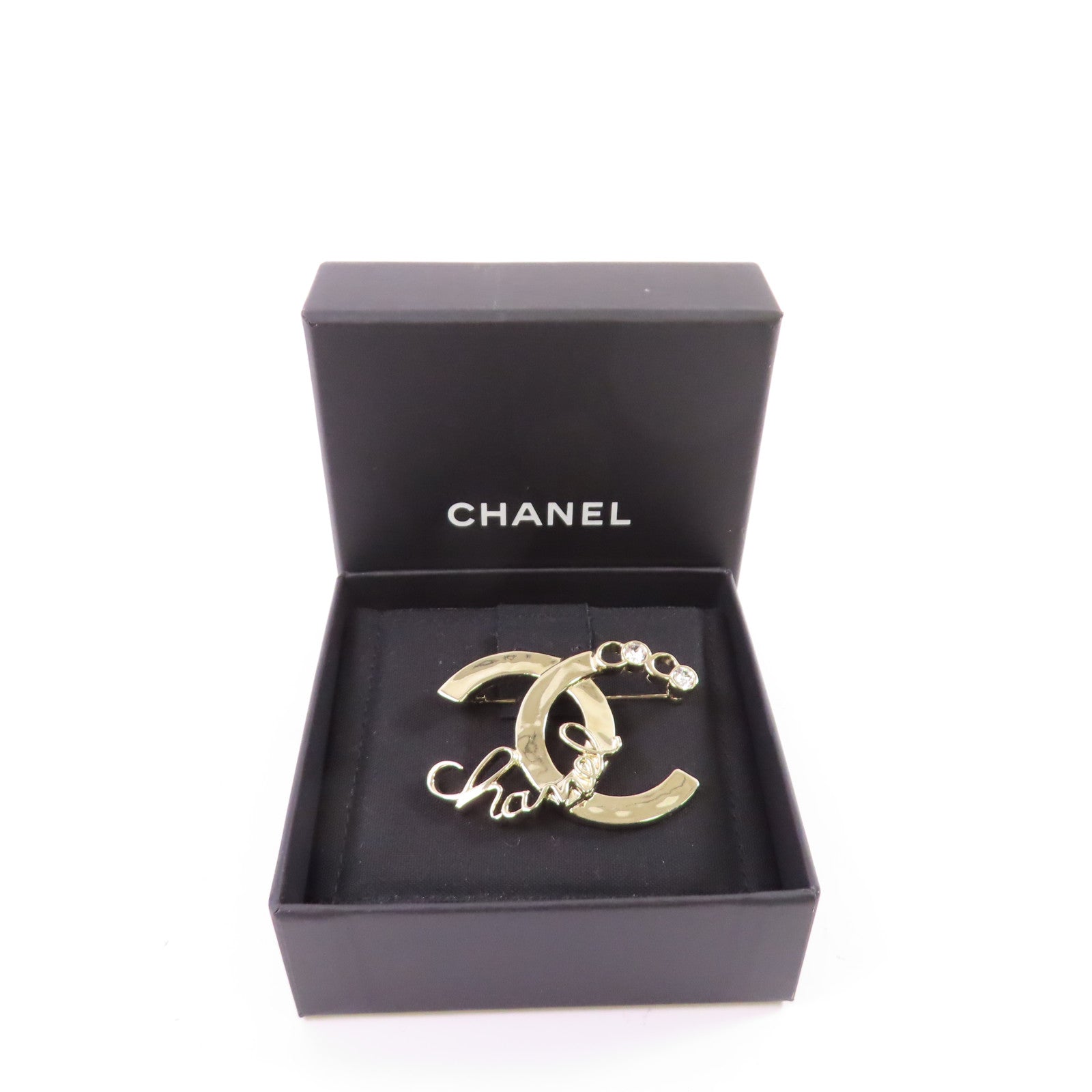 CHANEL 金屬CC Brooch金扣胸針