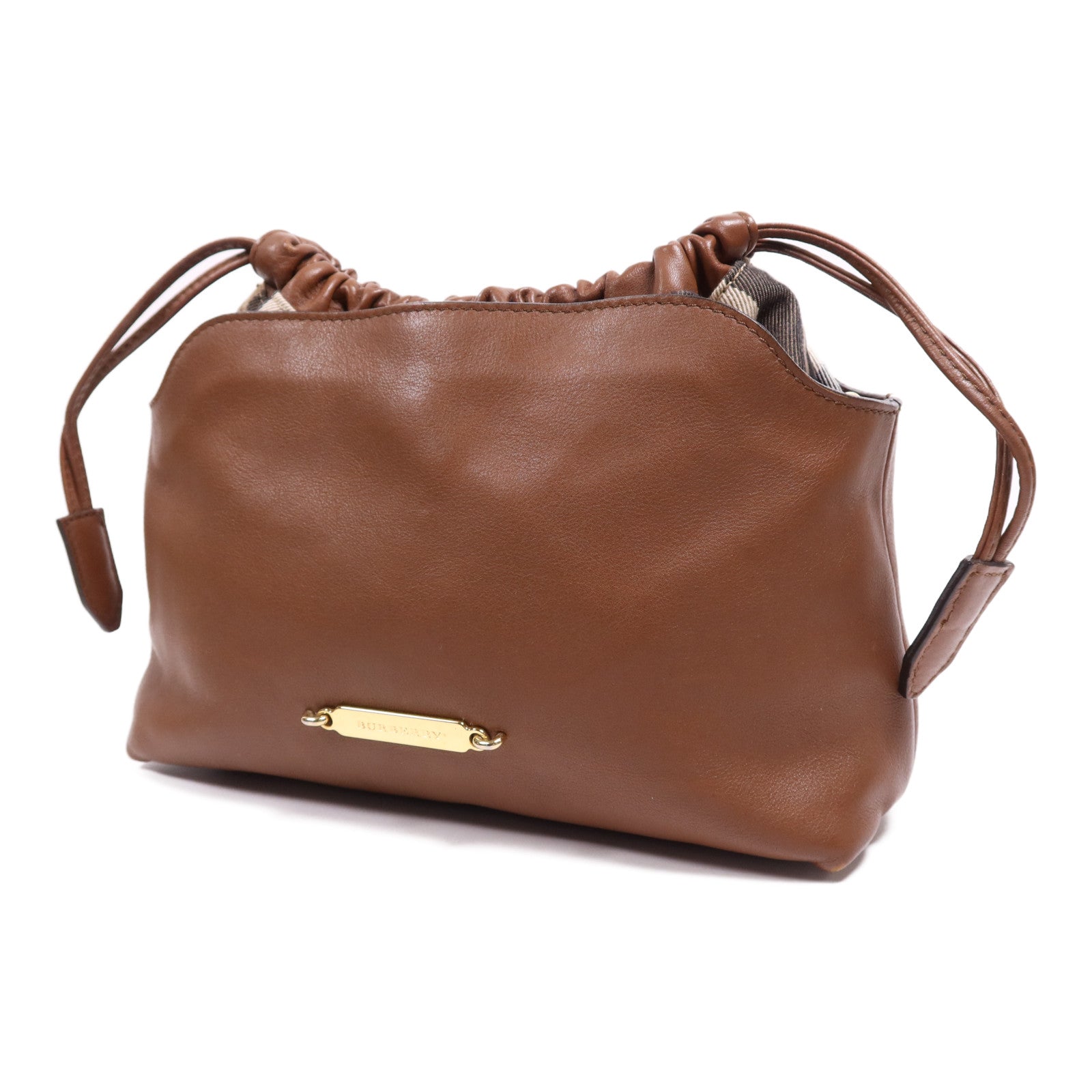 BURBERRY 牛皮皮革Shoulder Bag金扣肩背袋