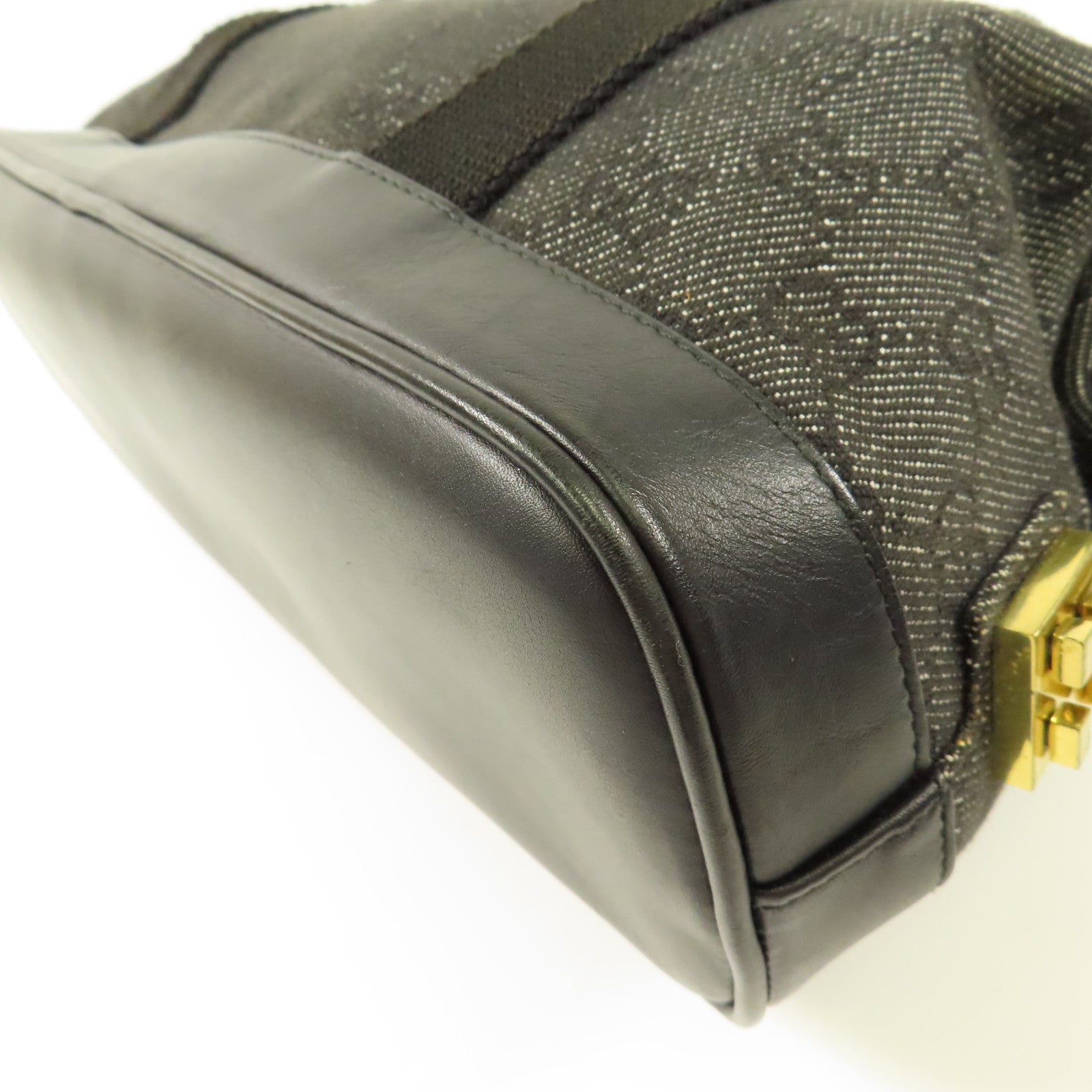 GUCCI 牛仔布Shoulder Bag金扣肩背袋