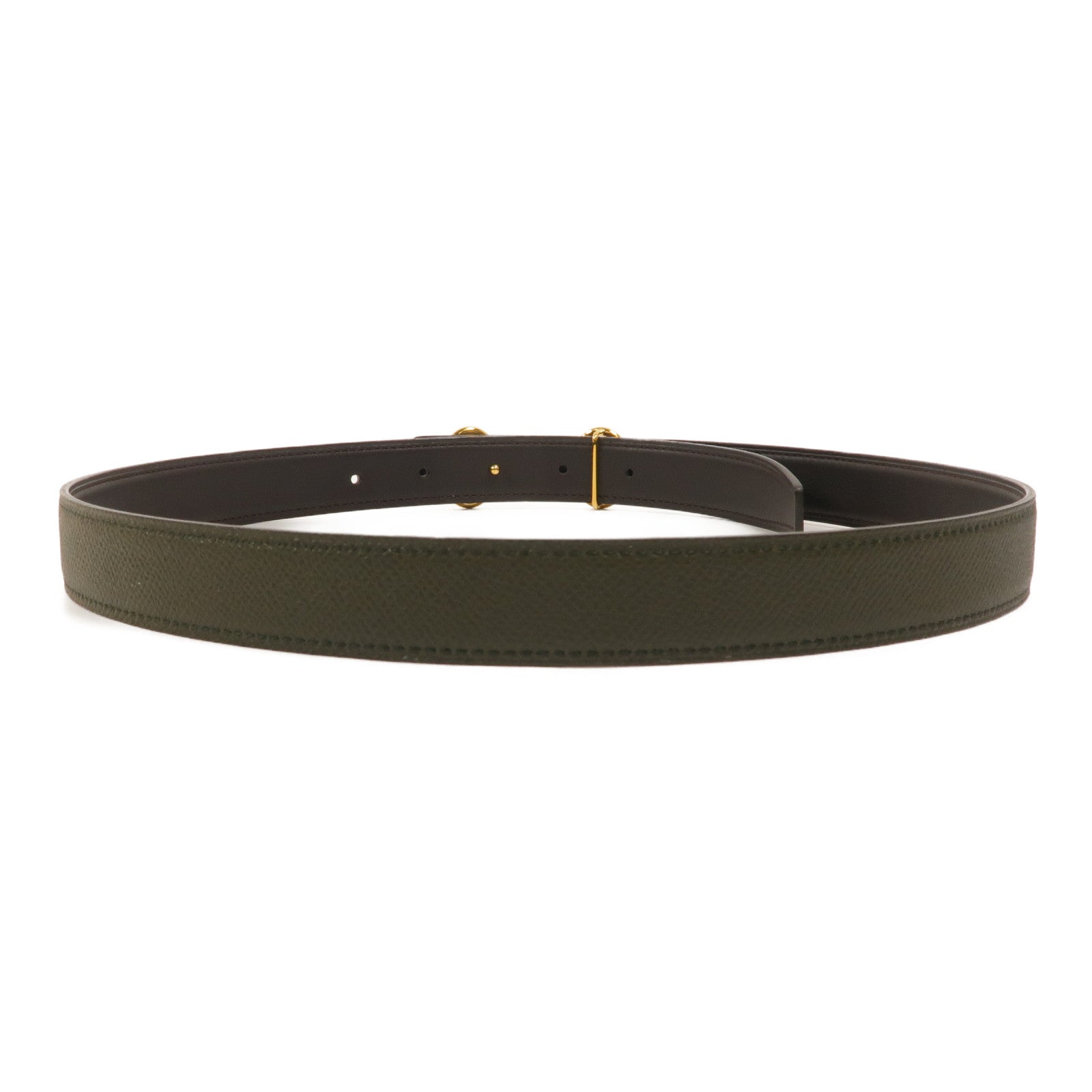 HERMES Epsom/Swift皮革Heritage Belt 80cm皮帶