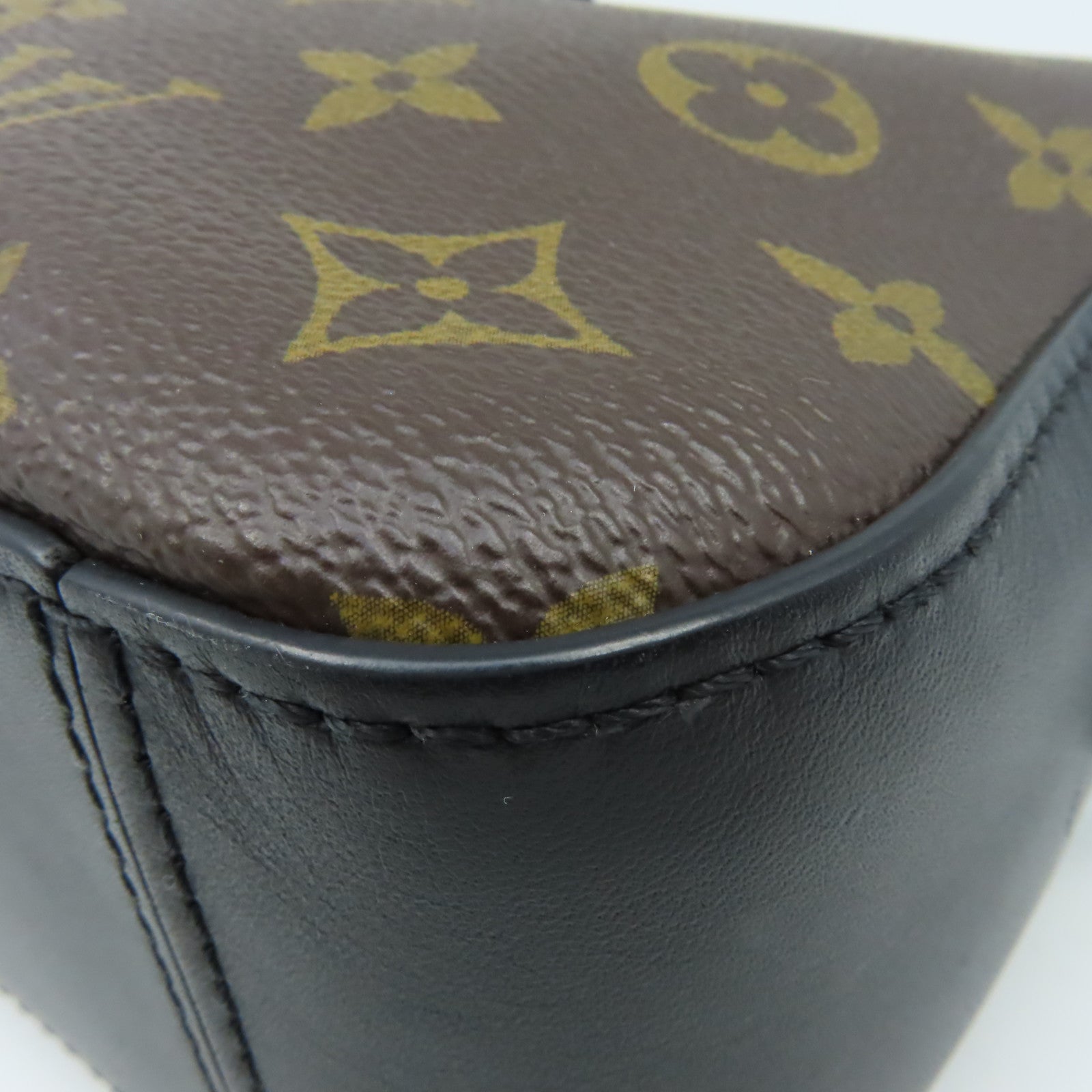 LOUIS VUITTON 【激減優惠】Monogram Saintonge  Shoulder Bag肩背袋黑色/啡色