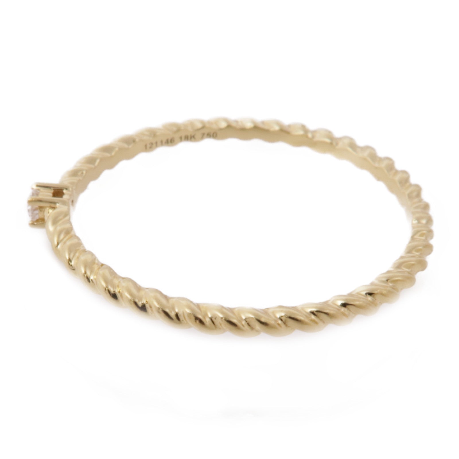 JEWELRY 18K黃金Diamond Ring鑽石戒指US#6.75