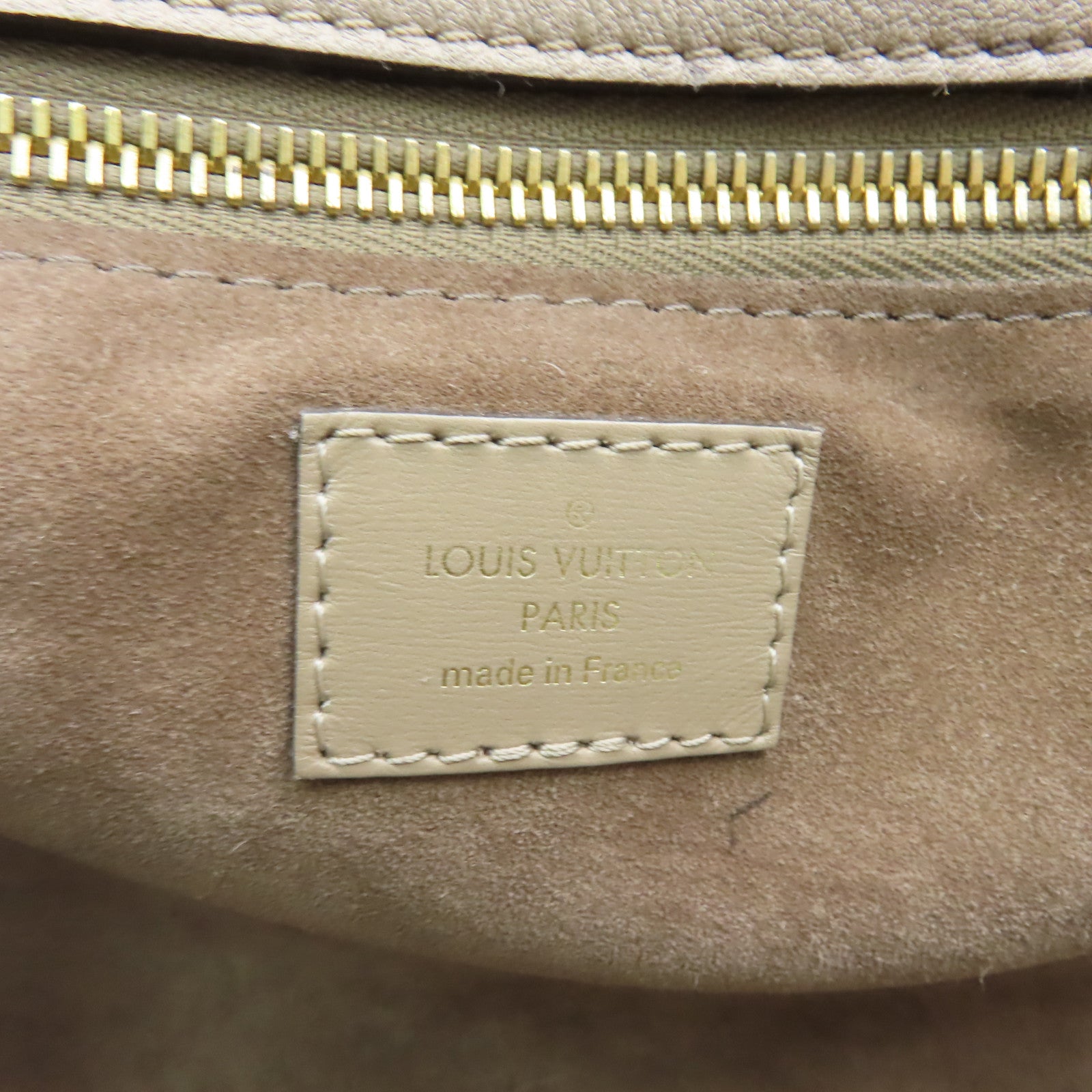 LOUIS VUITTON 【激減優惠】皮革Tote W PM金扣手挽袋米色