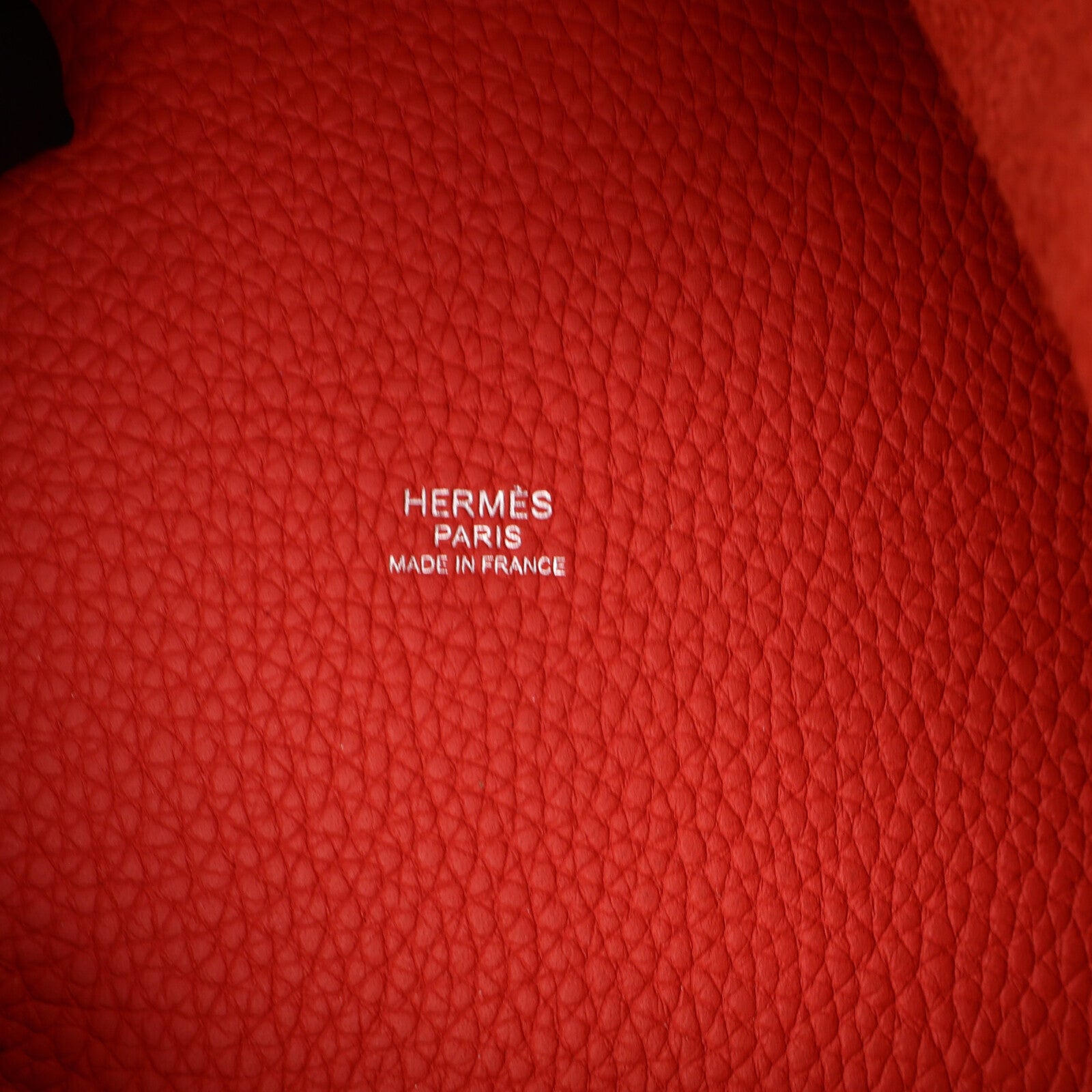 HERMES Clemence皮革Picotin MM手挽袋Rouge Pivoine