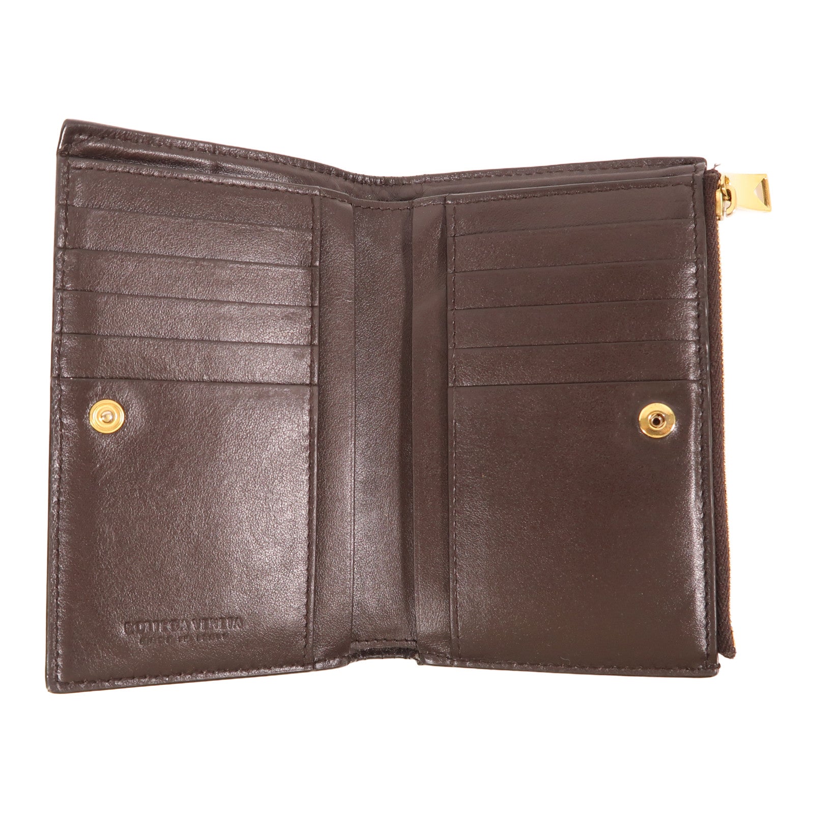 BOTTEGA VENETA 牛皮皮革Bi-Fold Wallet金扣錢包