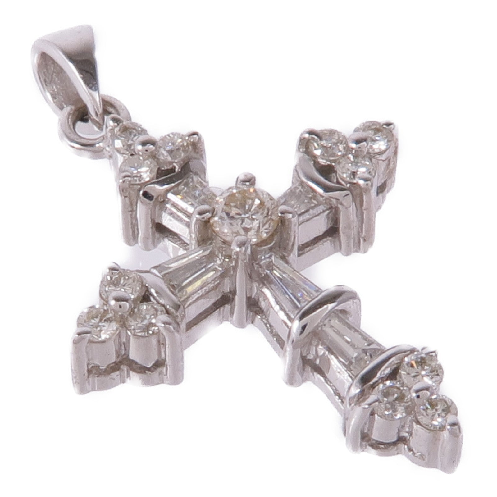 JEWELRY 18K白金Diamond Pendant Top鑽石吊墜