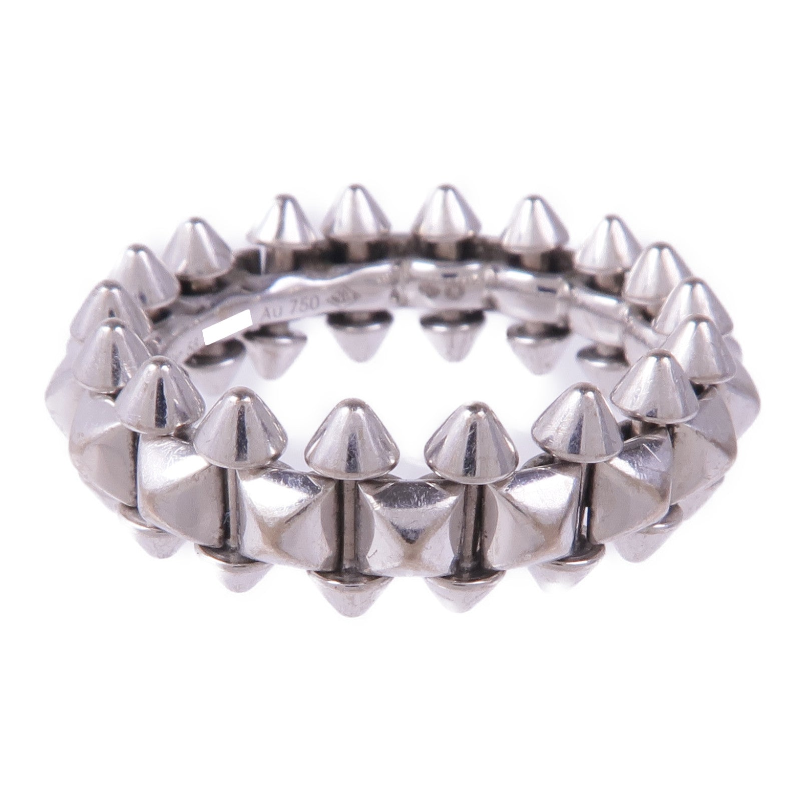 CARTIER 18K白金Clash de Ring戒指Cartier#58/US#8