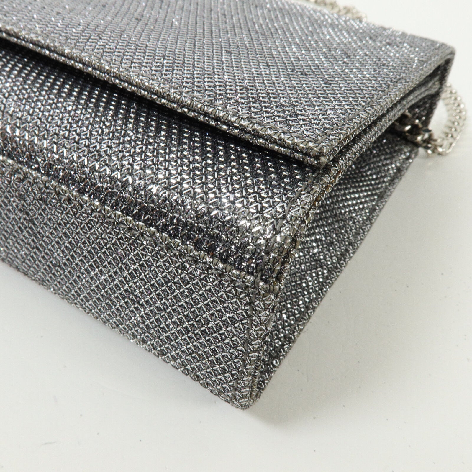 SAINT LAURENT 牛皮皮革/Glitter Kate Medium鏈帶肩背袋