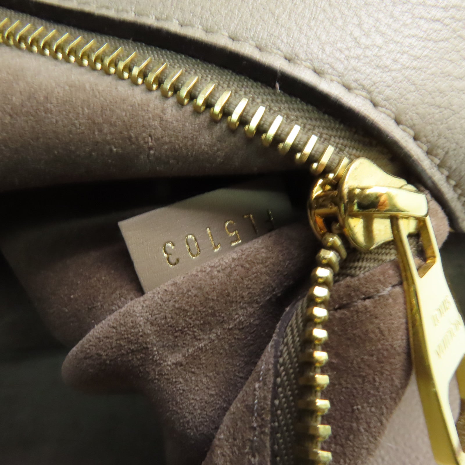 LOUIS VUITTON 【激減優惠】皮革Tote W PM金扣手挽袋米色
