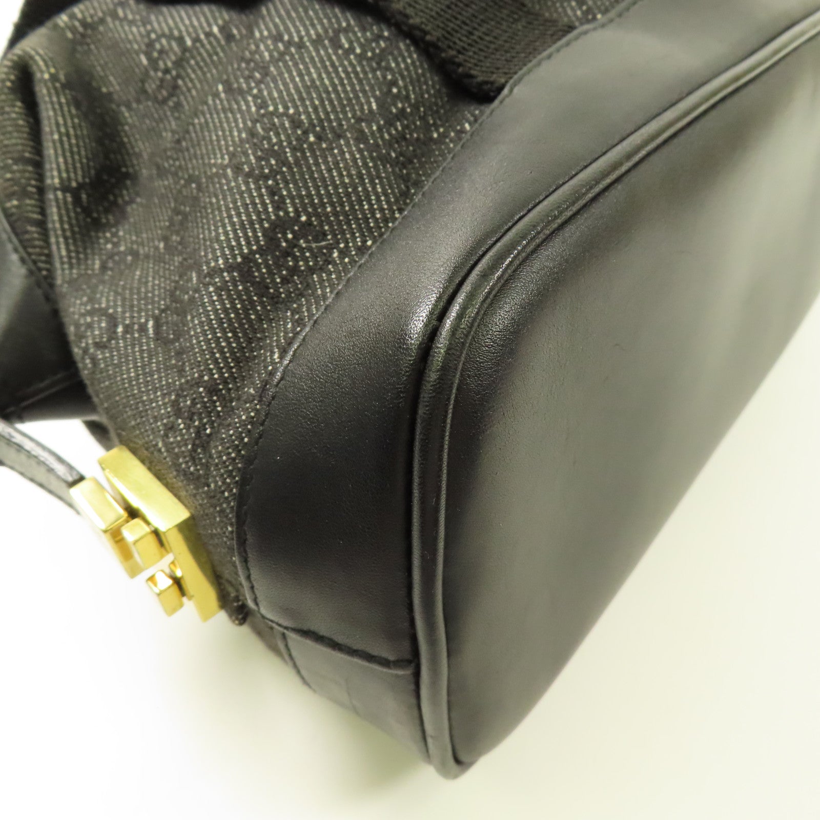 GUCCI 牛仔布Shoulder Bag金扣肩背袋