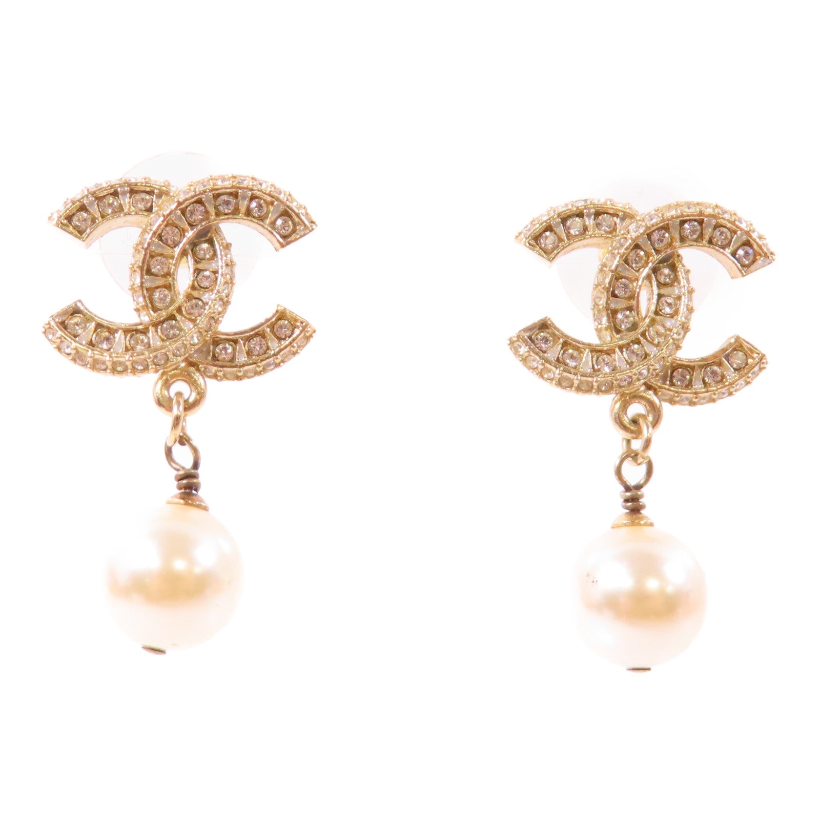 CHANEL 金屬Earrings耳環金色