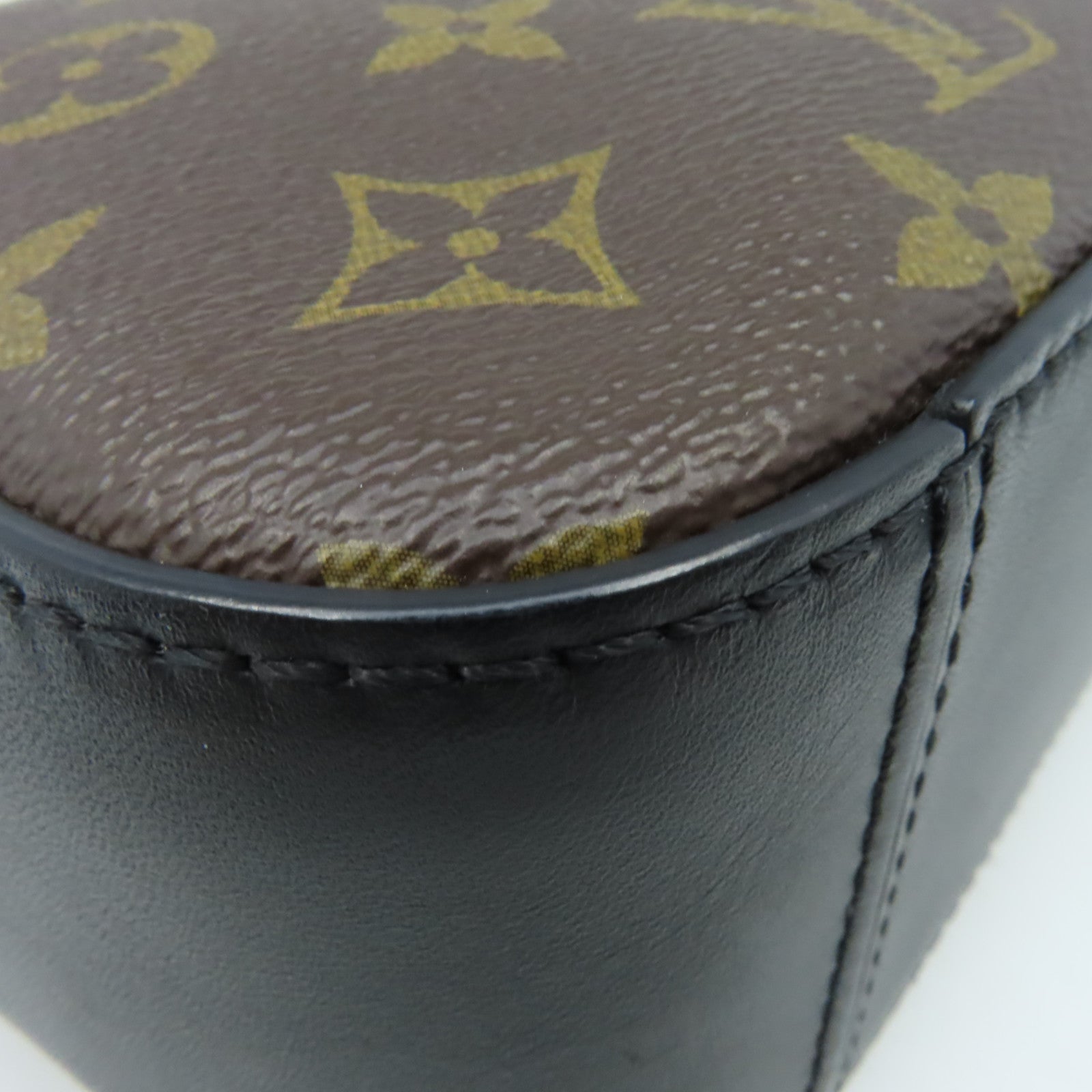 LOUIS VUITTON 【激減優惠】Monogram Saintonge  Shoulder Bag肩背袋黑色/啡色