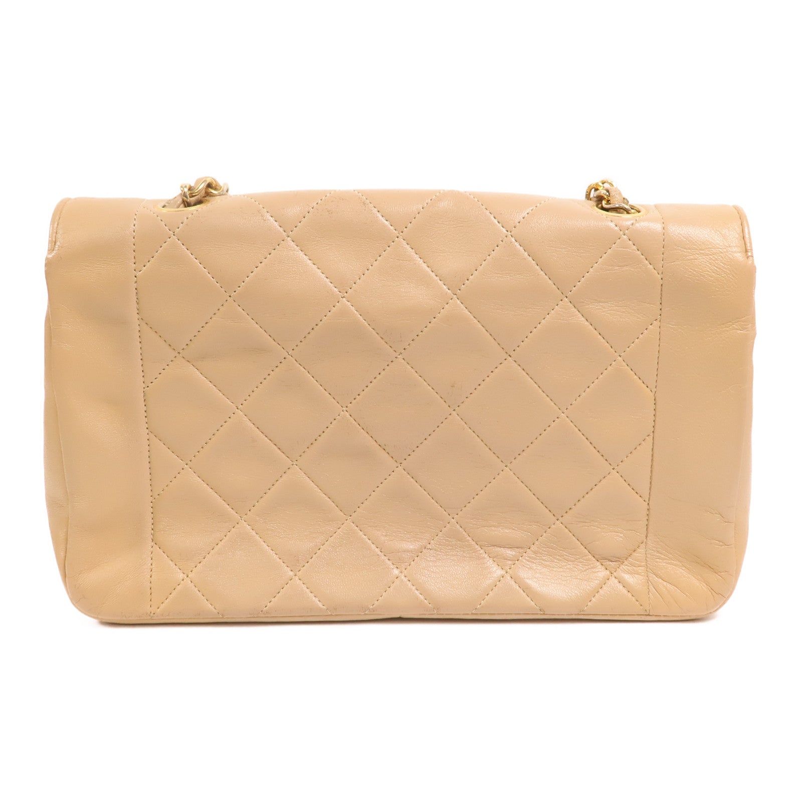 CHANEL 羊皮皮革Chain Shoulder金扣鏈帶肩背袋