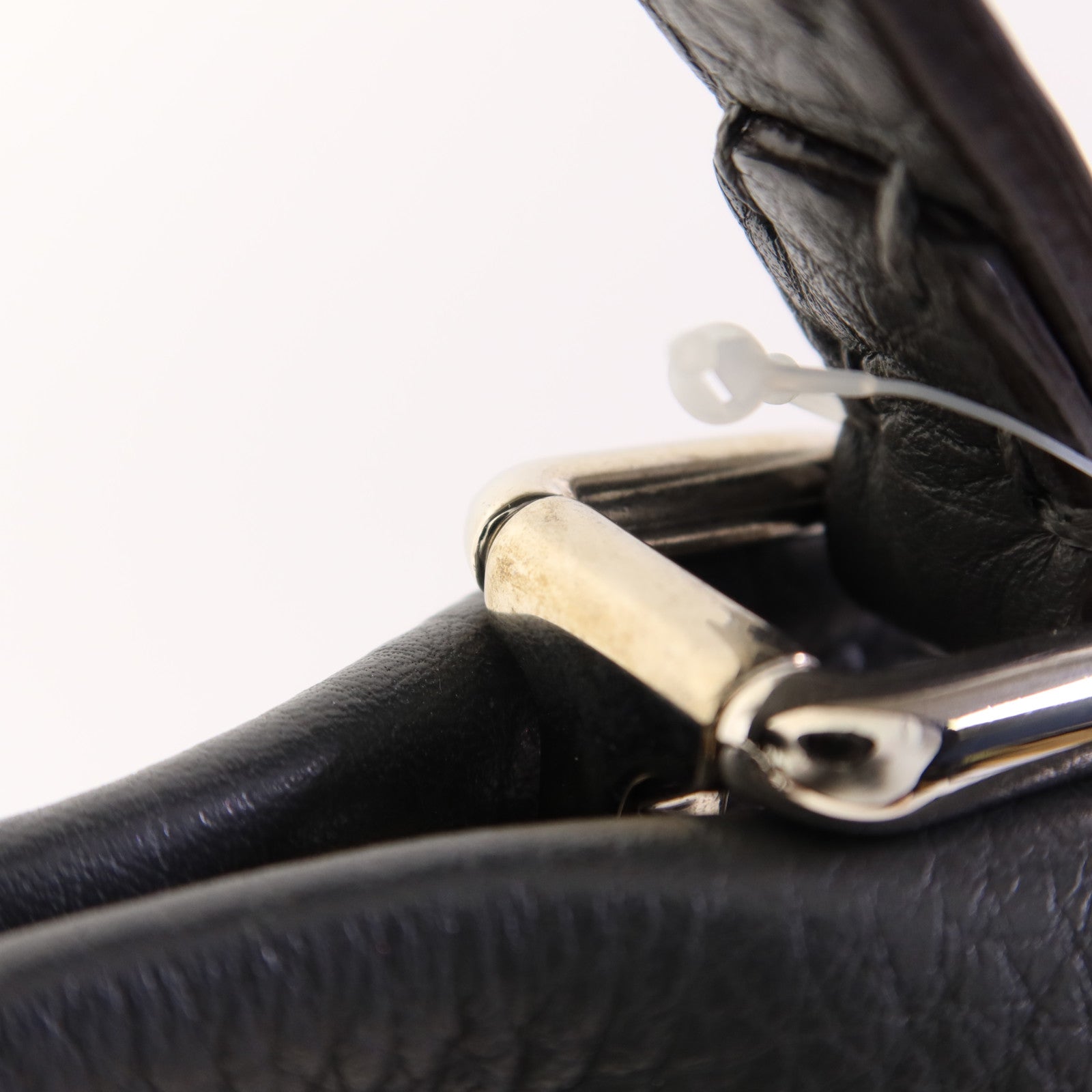 FENDI 【激減優惠】蛇皮皮革/牛皮皮革Mini Peekaboo銀扣手挽肩背兩用袋