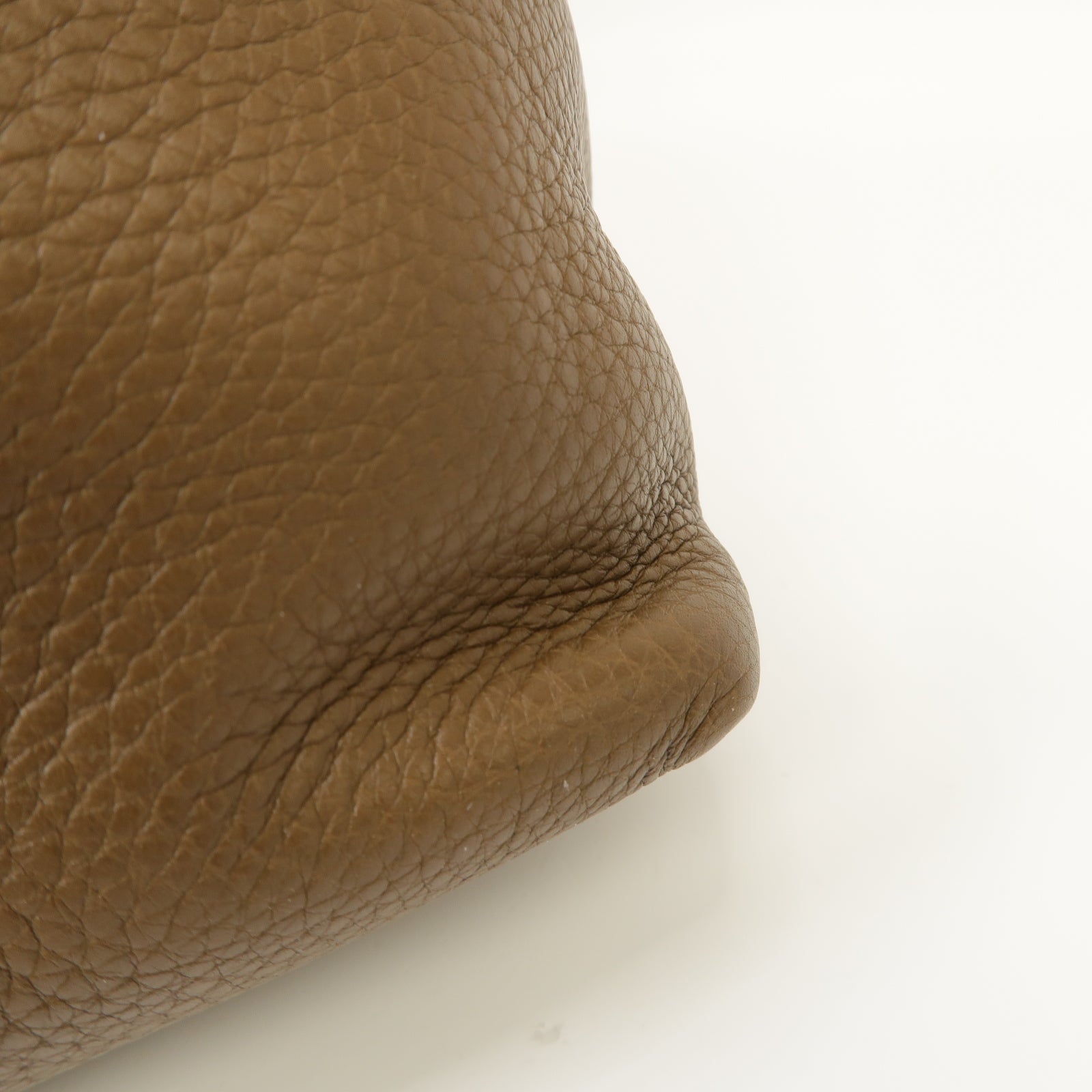 GUCCI 牛皮皮革Chain Shoulder Bag金扣鏈帶肩背袋啡色