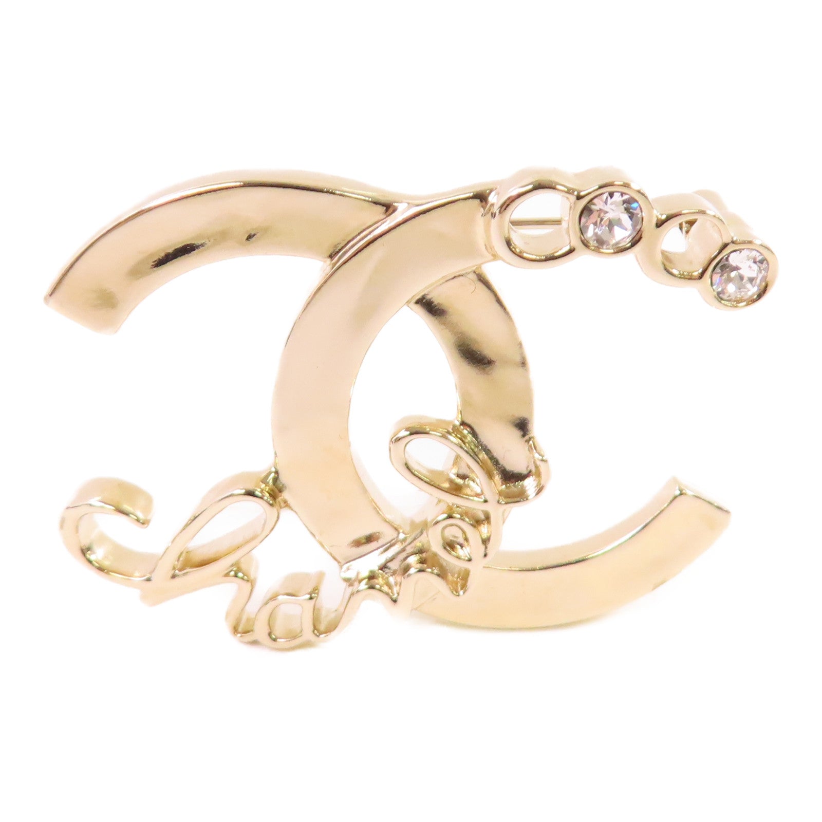 CHANEL 金屬CC Brooch金扣胸針