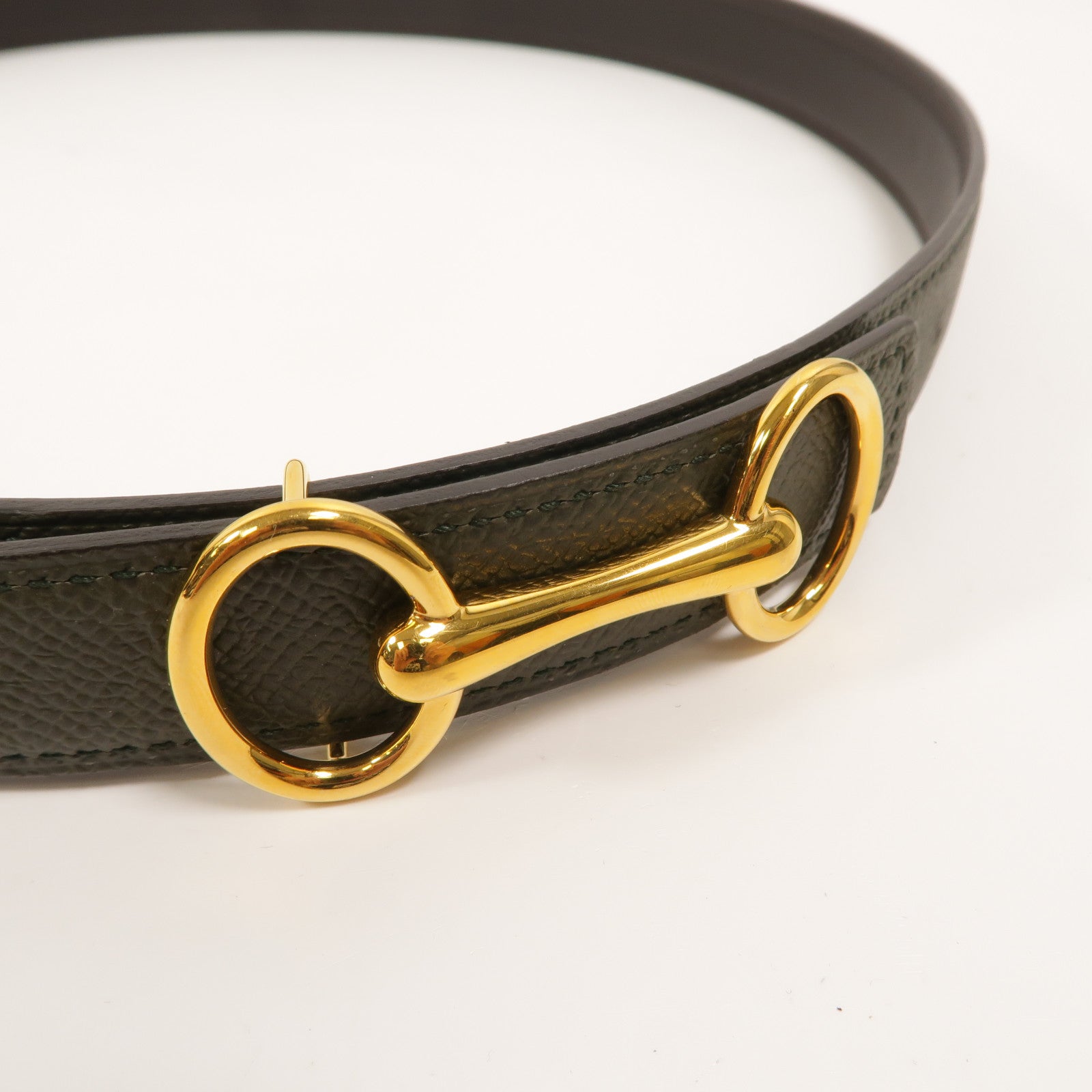 HERMES Epsom/Swift皮革Heritage Belt 80cm皮帶