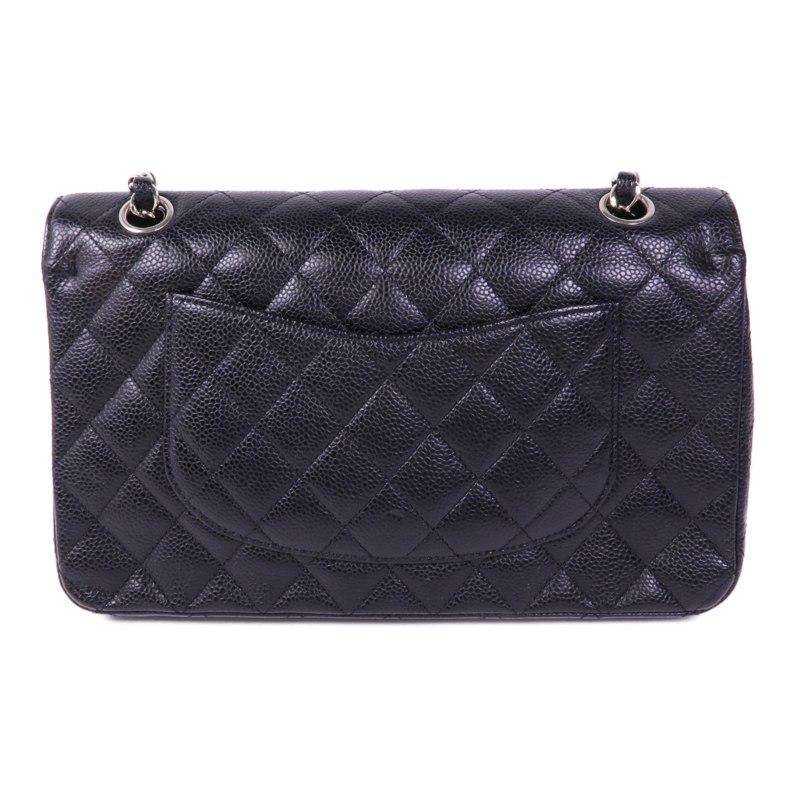 CHANEL 牛皮皮革Classic 25銀扣鏈帶肩背袋