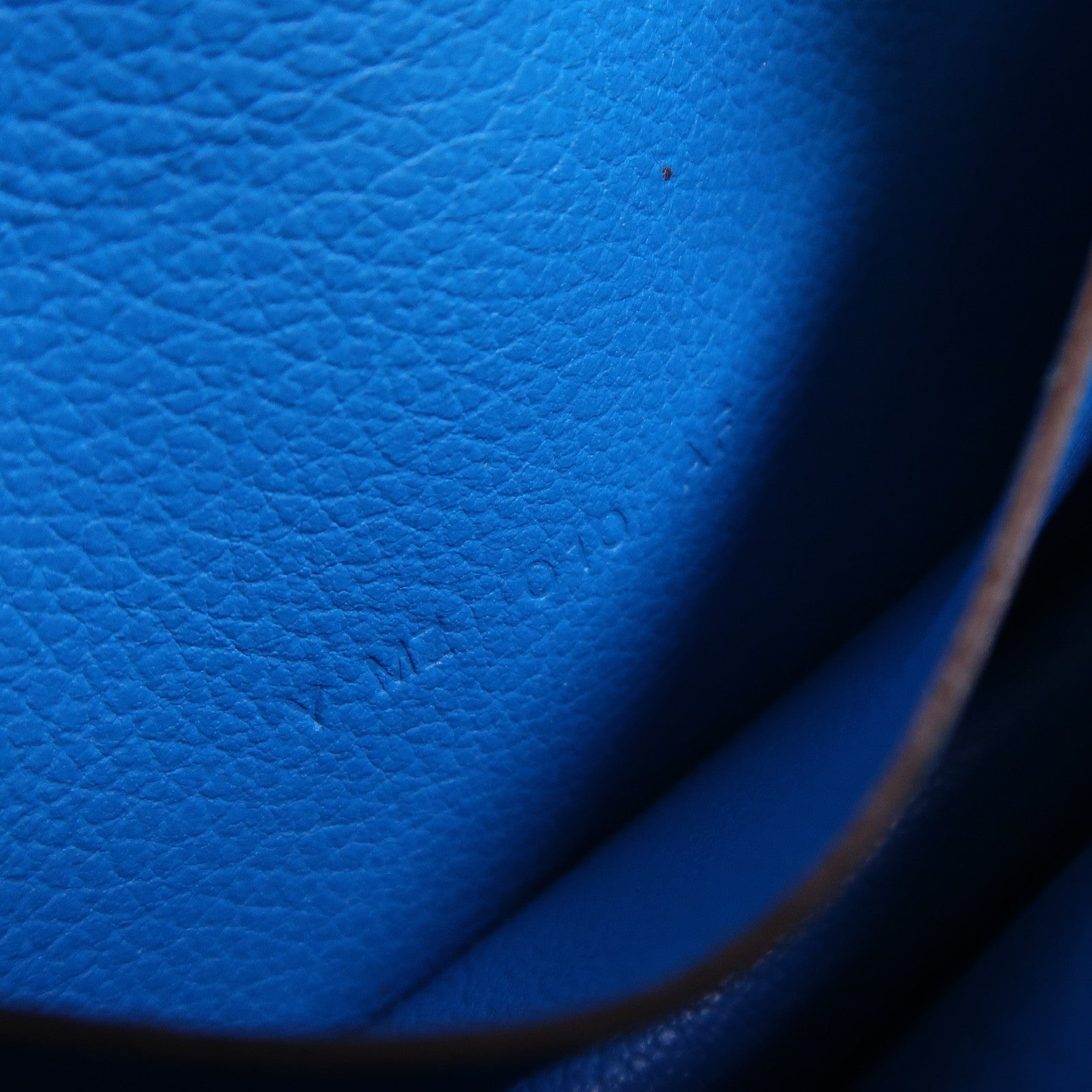 HERMES Evercolor皮革Constance Slim Wallet錢包Bleu Zanzibar